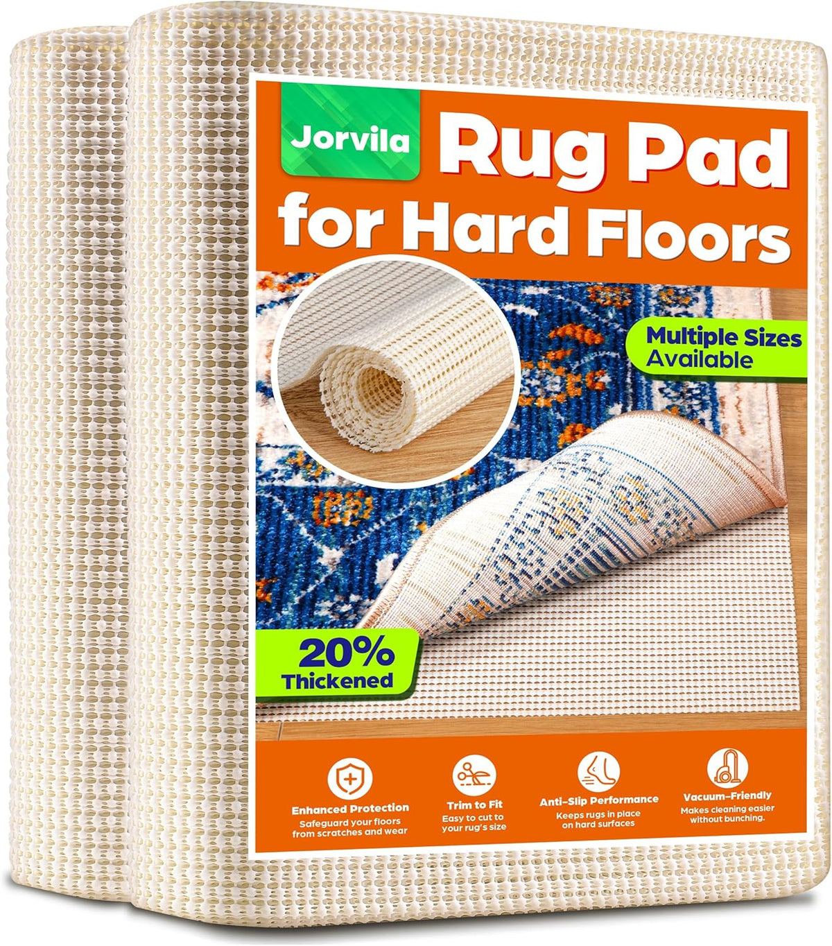 Non-Slip Rug Pad Gripper 3x10 Feet, Anti Skid Mat for Kitchen Hallway Runner Rug, Keep Rugs in