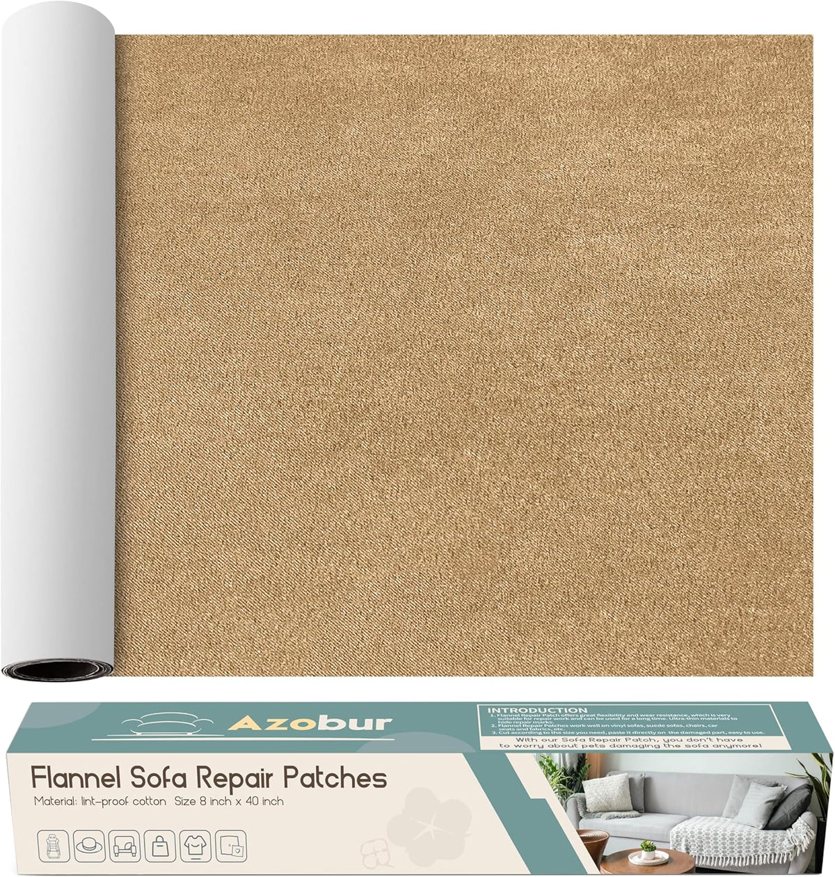 Velvet Repair Patch, Self-Adhesive Flannel Fabric Patch, Multi Colors, Microfiber Patch，Can be Used