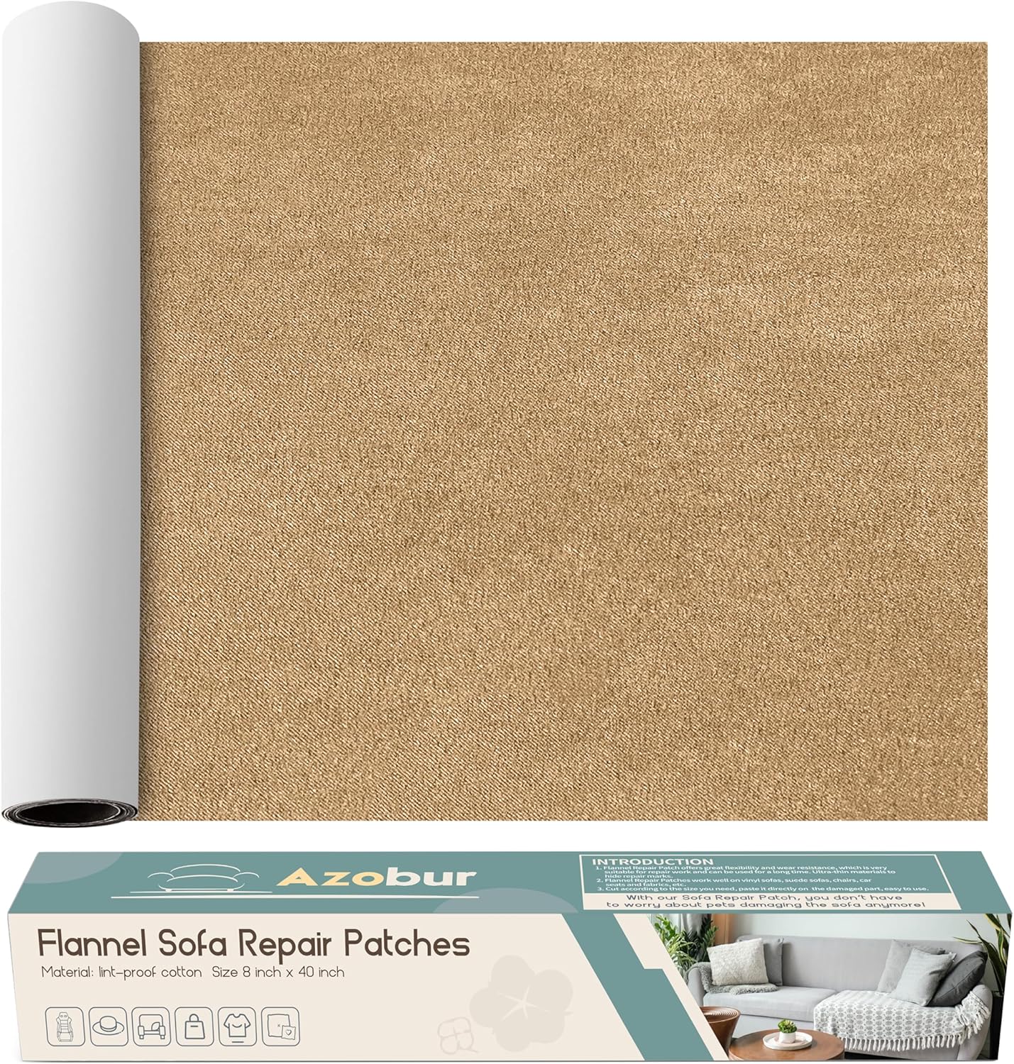 Velvet Repair Patch, Self-Adhesive Flannel Fabric Patch, Multi Colors, Microfiber Patch，Can be Used
