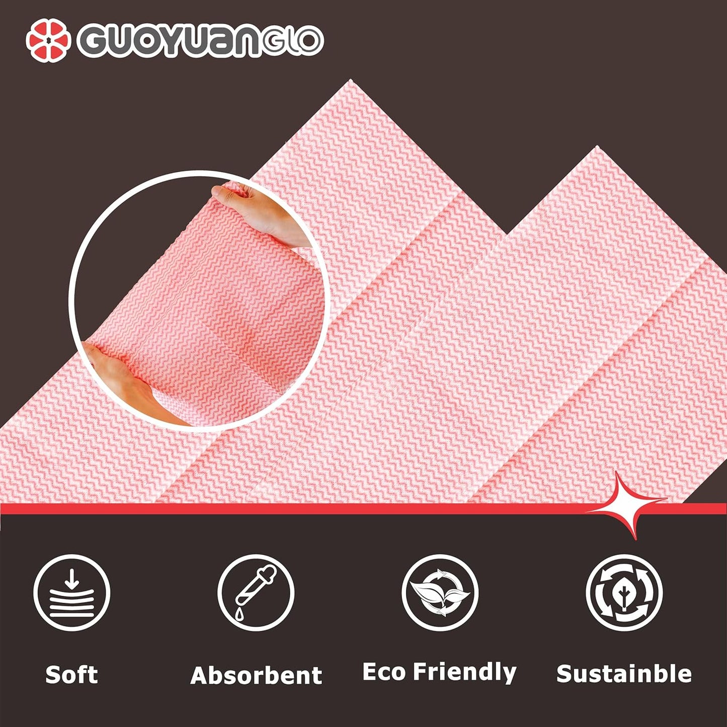 Disposable Dish Cloths Disposable Cleaning Towels Heavy Duty Reusable Cleaning Cloths Dish Rags for