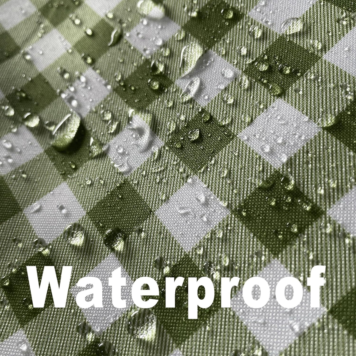 Waterproof Plaid Tablecloth Fabric - Oblong 52x70 Inch Classic Buffalo Tartan Table Cloth for