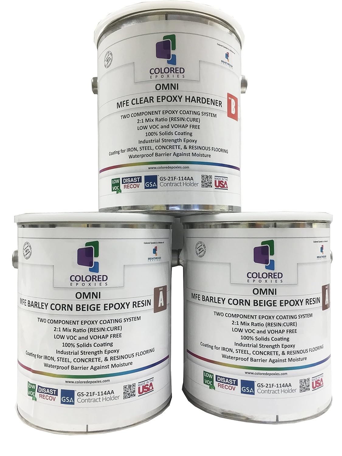 Coloredepoxies 10014 Beige Epoxy Resin Coating Made with Beautiful and Vibrant Pigments, 100%