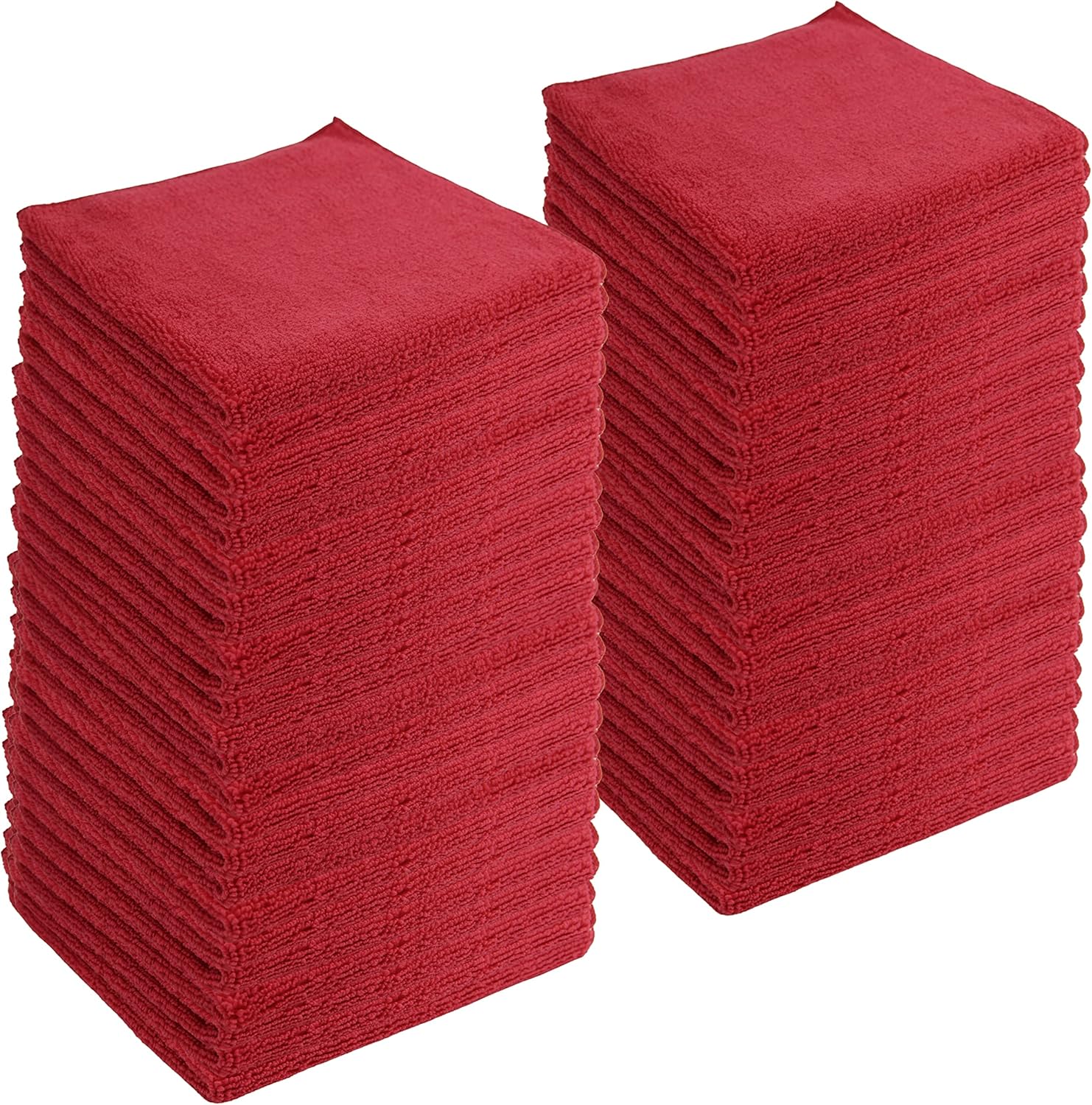 Microfiber Cleaning Cloths,120 Pack, 16"x16", All-Purpose, Softer, Highly Absorbent, Lint-Free