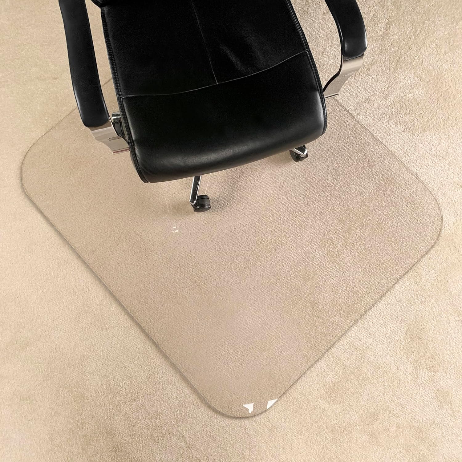 [Upgraded Version] Crystal Clear 1/5" Thick 54" x 32" Heavy Duty Hard Chair Mat, Can be Used on