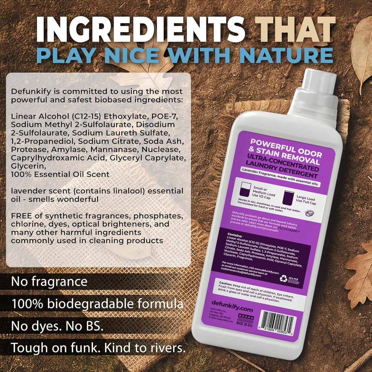 Laundry Detergent 62 Load/37.7 FlOz (2-Pack). 'Lavender' Liquid Laundry Detergent for Sensitive