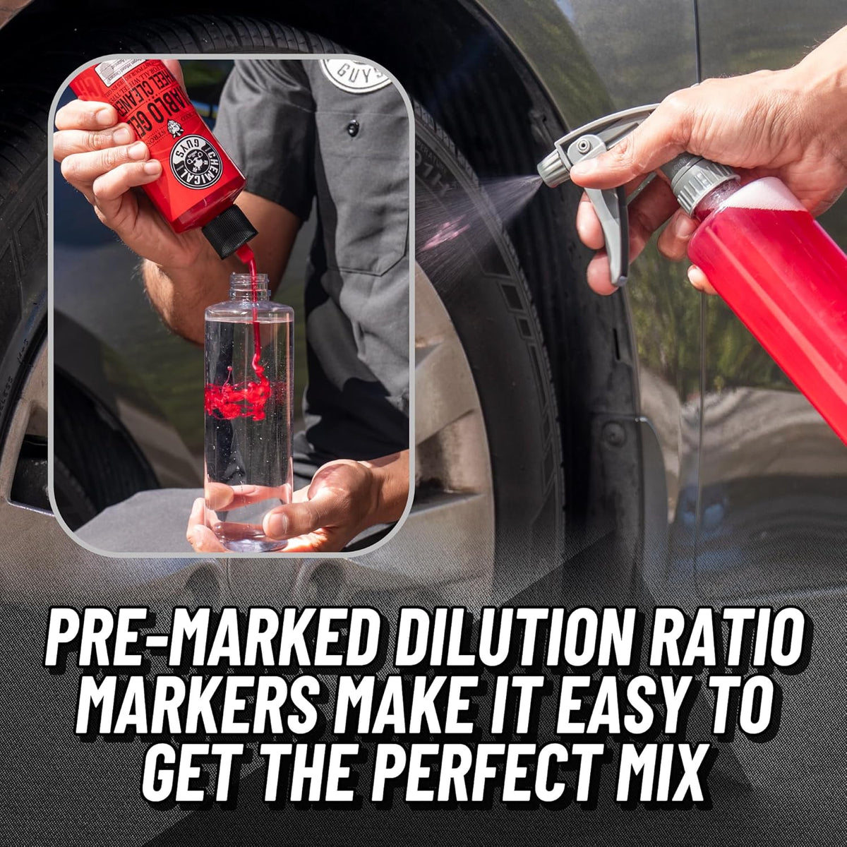 Chemical Guys Heavy Duty Bottle Sprayer - Chemical Resistant Trigger for Car Detailing, Adjustable