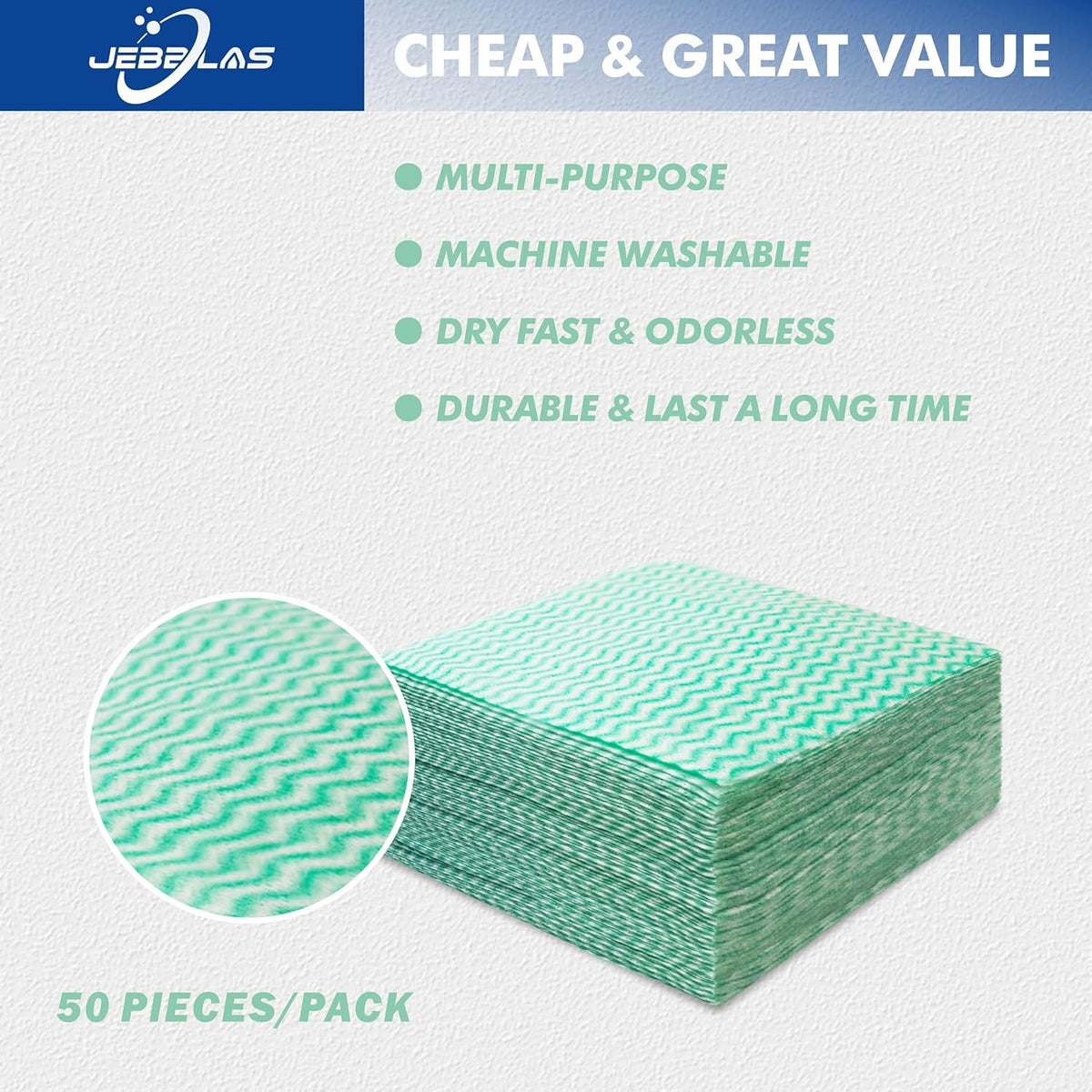 JEBBLAS Handi Wipes Reusable Cloths Dry Cleaning Cloths Dish Towel Kitchen Towel Handy Cleaning