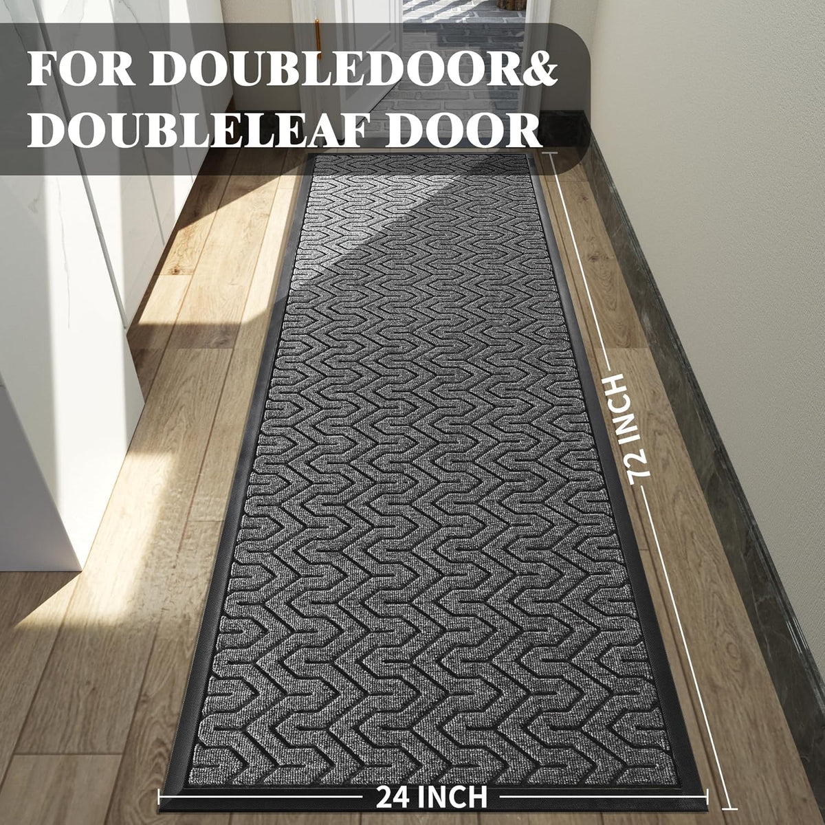 Yimobra 72x24 Indoor Outdoor Runner Rug, Heavy-Duty Waterproof Entrance Mat for High Traffic Areas