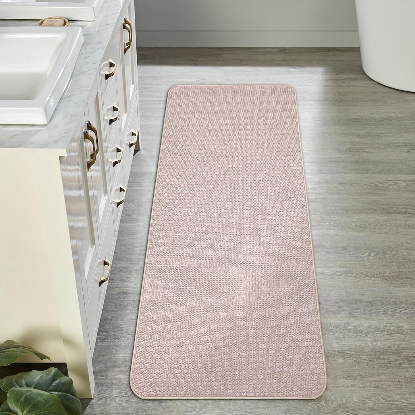 Bath Mat,Ultra Thin Bathroom Runner Rugs,Large Bath Mats for Bathroom,Quick Dry,Non-Slip,Machine
