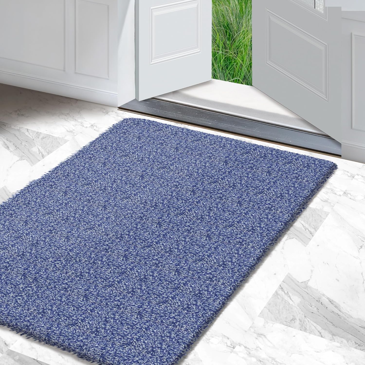 Premium Microfiber Indoor Door Mat – 36"x60" Washable Entry Mat, Non-Slip, Waterproof Backing