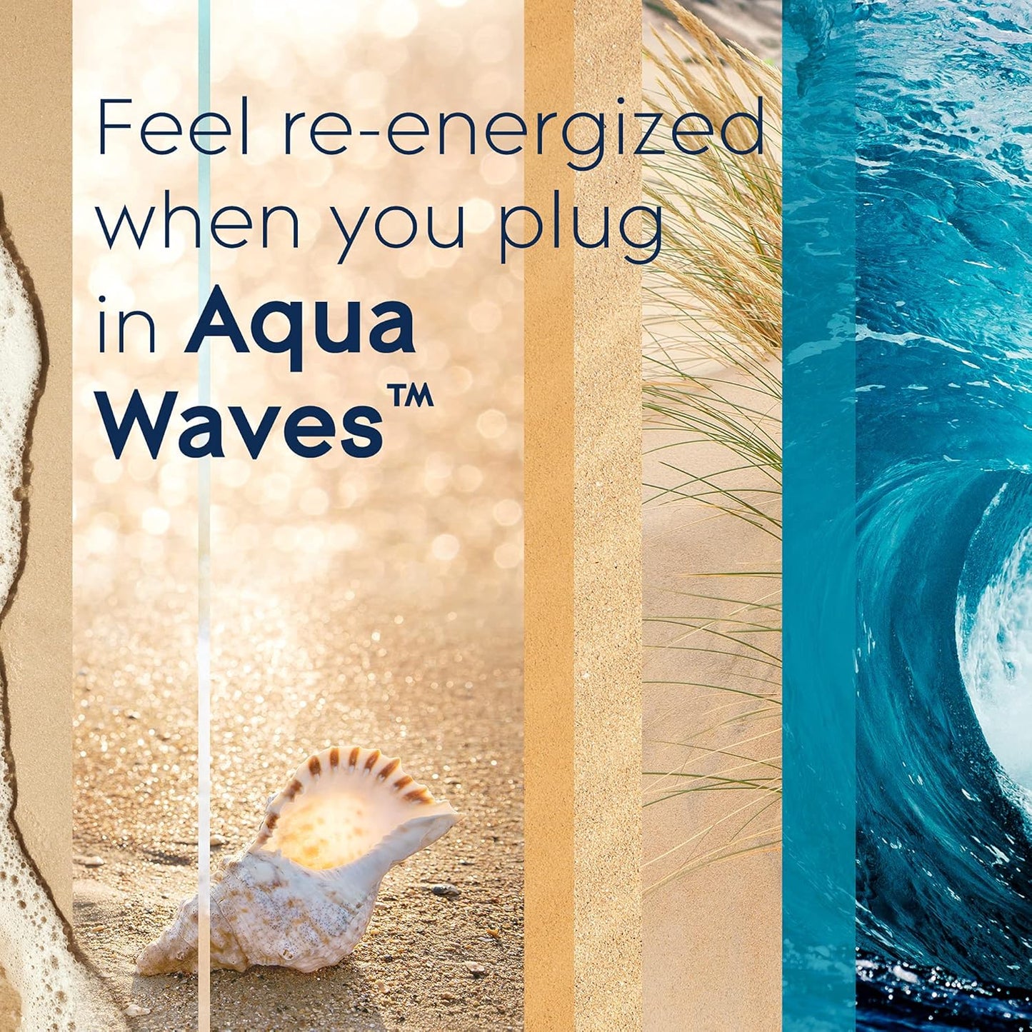 Glade PlugIns Refills Air Freshener, Scented and Essential Oils for Home and Bathroom, Aqua Waves