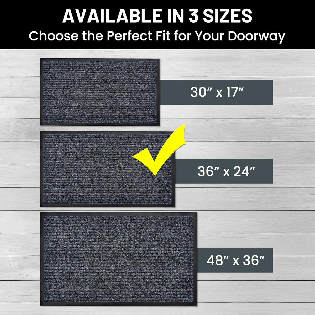 Sierra Concepts Front Door Mat Welcome Floor Mats - Entryway Indoor Outdoor Entrance Doormat