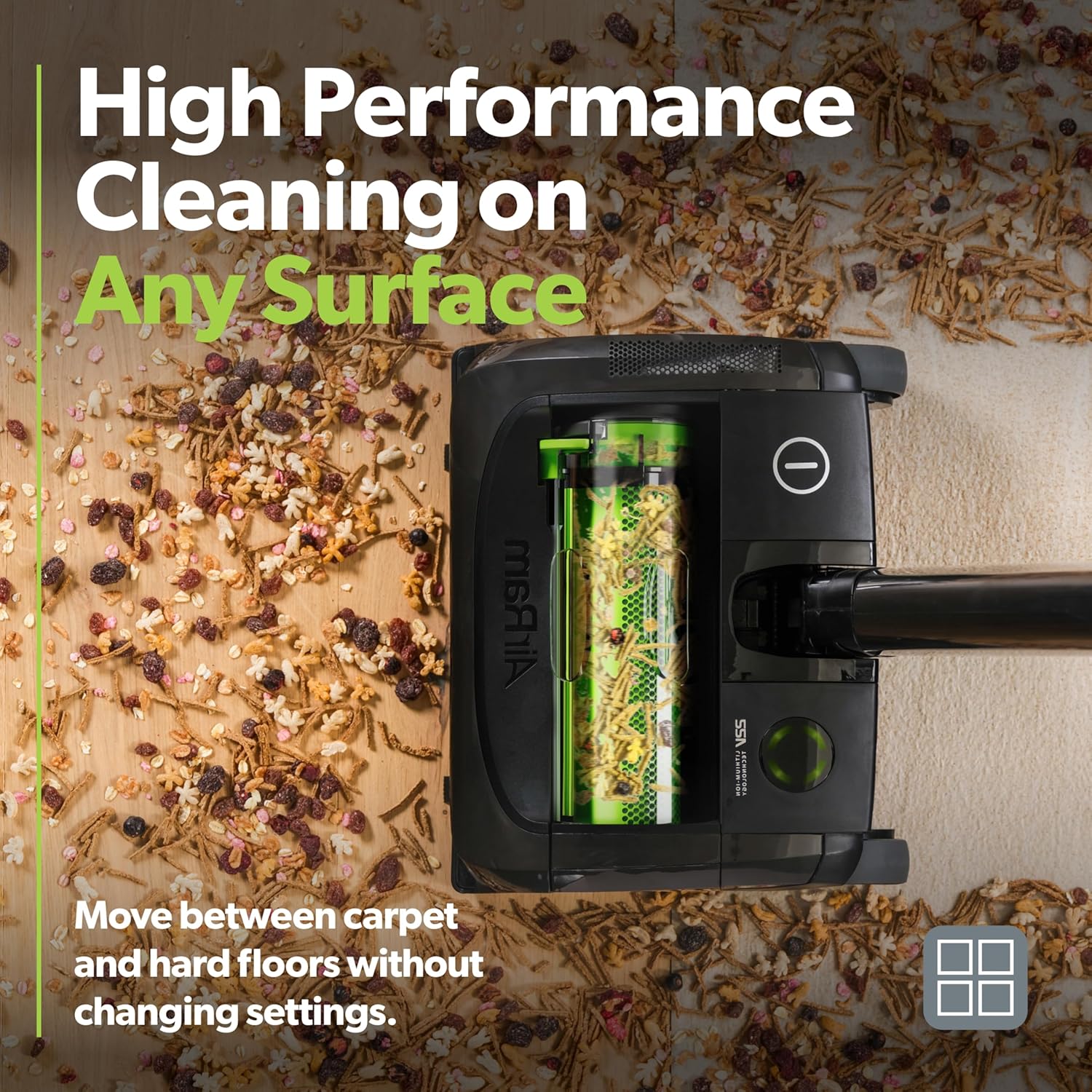 Gtech AirRAM 2 K9 Cordless Vacuum Cleaner with Scented Cartridges - Removes Tough Pet Hair