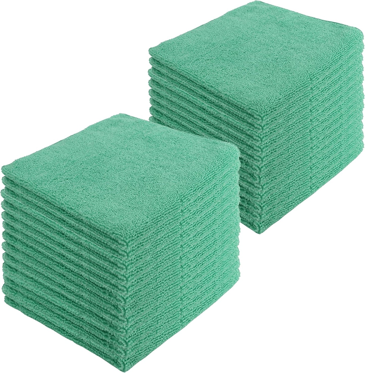 Microfiber Cleaning Cloths,24 Pack, 16"x16", All-Purpose, Softer, Highly Absorbent, Lint-Free