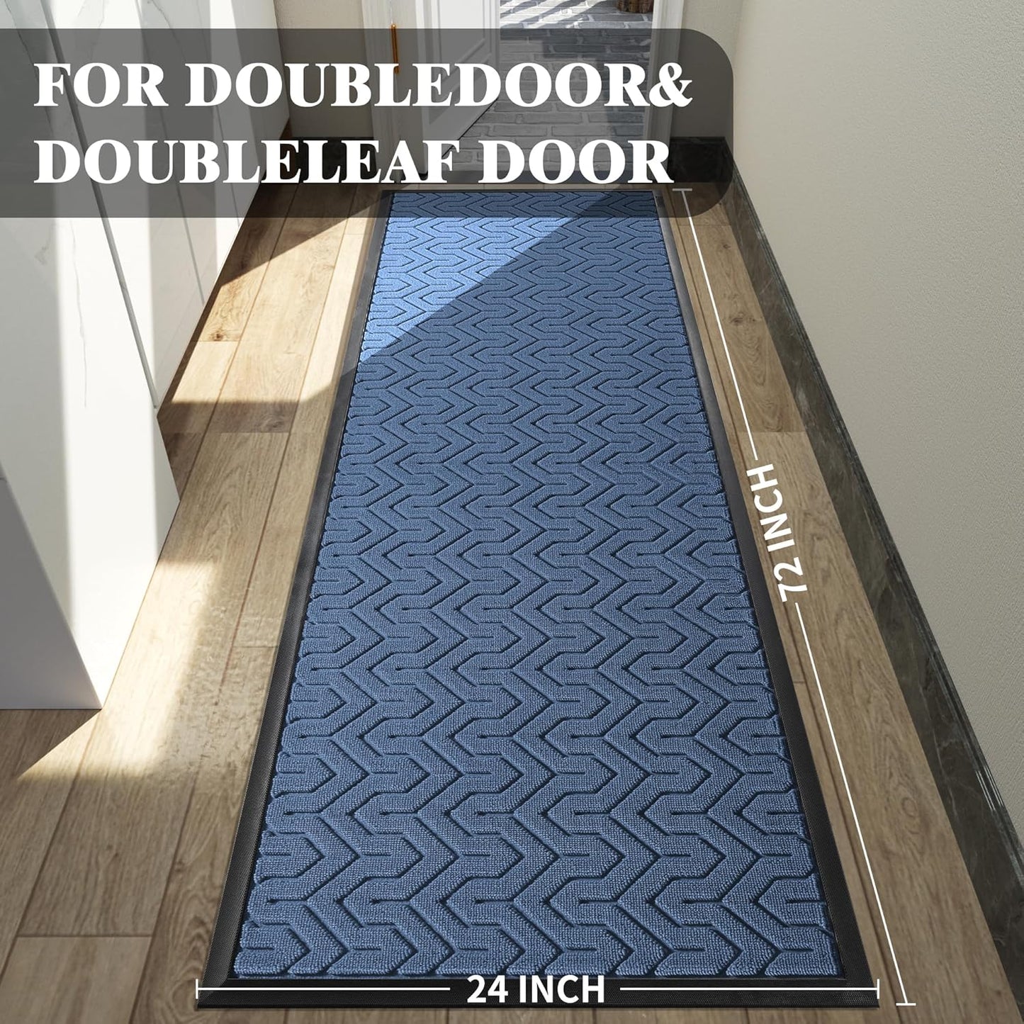 Yimobra 72x24 Indoor Outdoor Runner Rug, Heavy-Duty Waterproof Entrance Mat for High Traffic Areas