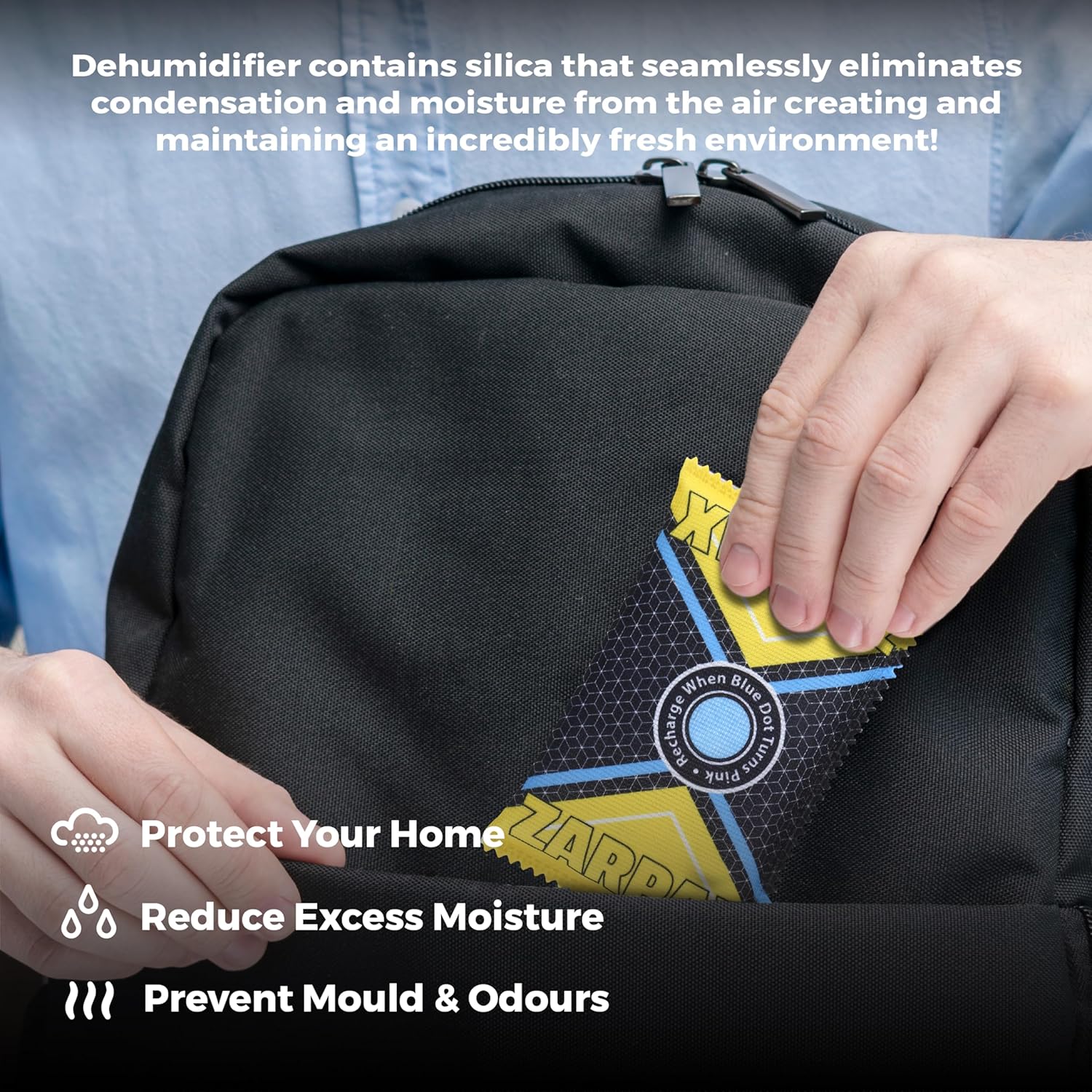 125g Rechargeable Desiccant Packs Dehumidifier Bag - 24 Pack - Moisture Absorbers For Safes, Car