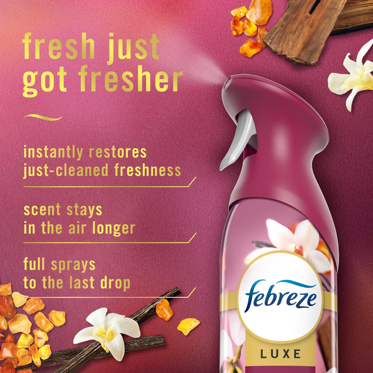 Febreze Air Mist, Air Freshener Spray, Odor Fighting Room Spray, Deodorizer for Home Bathroom