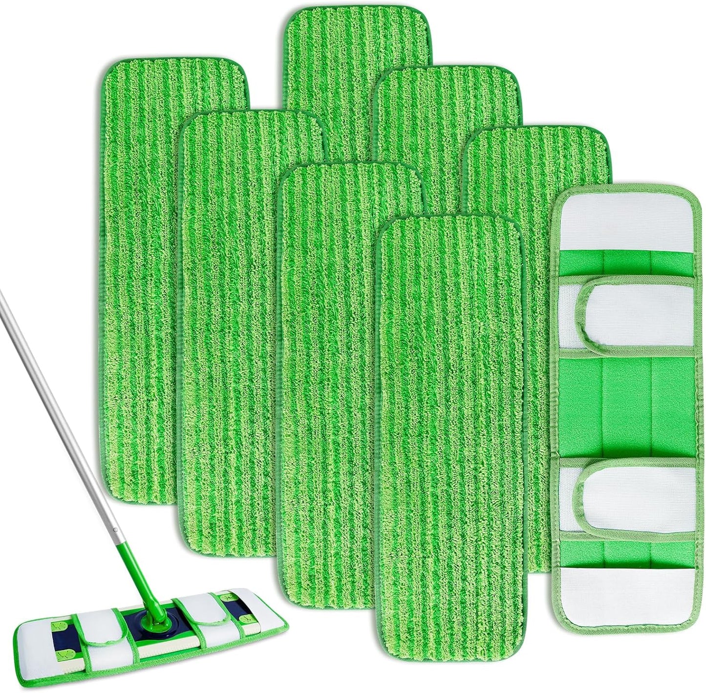 KEEPOW Microfiber Pads for Swiffer XL, Heavy Duty Dry Sweeping Cloths for Swiffer XL Mop, Extra