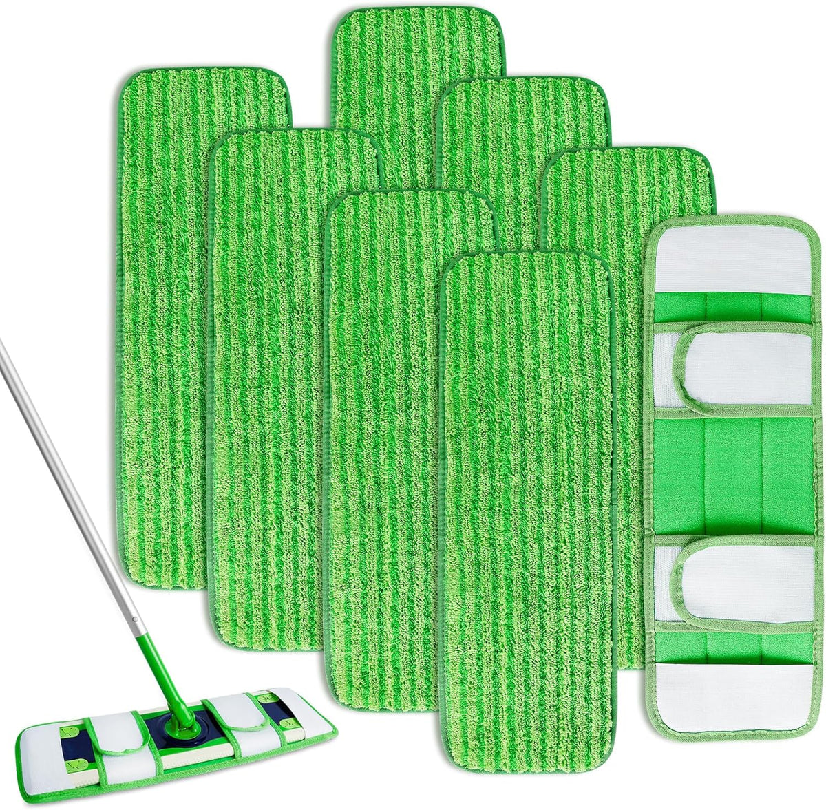 KEEPOW Microfiber Pads for Swiffer XL, Heavy Duty Dry Sweeping Cloths for Swiffer XL Mop, Extra