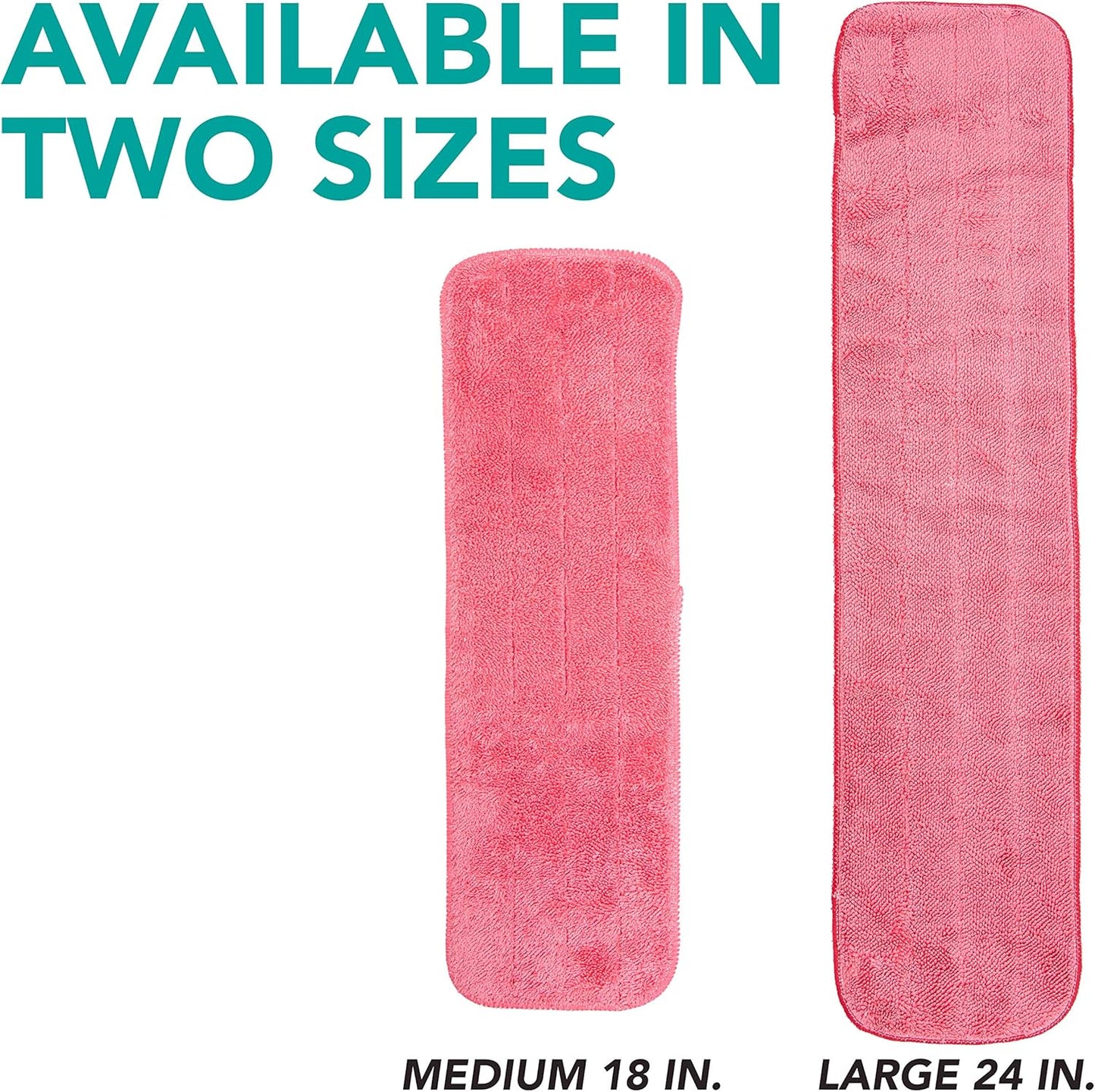 Arkwright Spray Mop Replacement Pads - (Case of 120) Bulk Microfiber Flat Dry and Wet Refill Mop