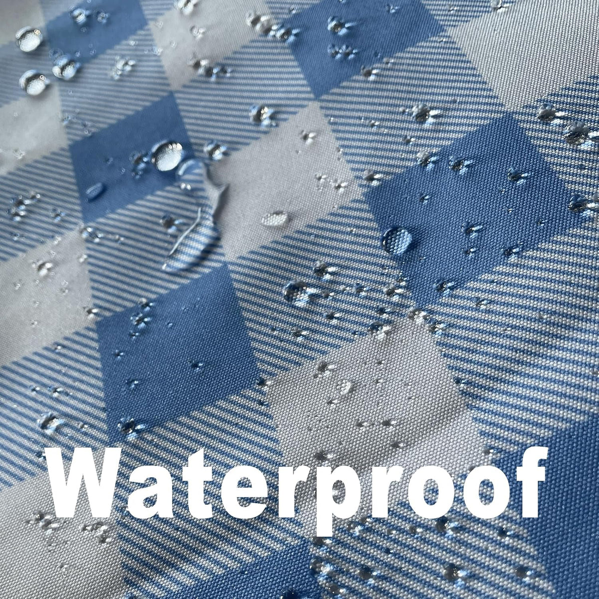 Waterproof Checkered Tablecloth Fabric - Rectangle 58x84 Inch Classic Gingham Buffalo Plaid Table