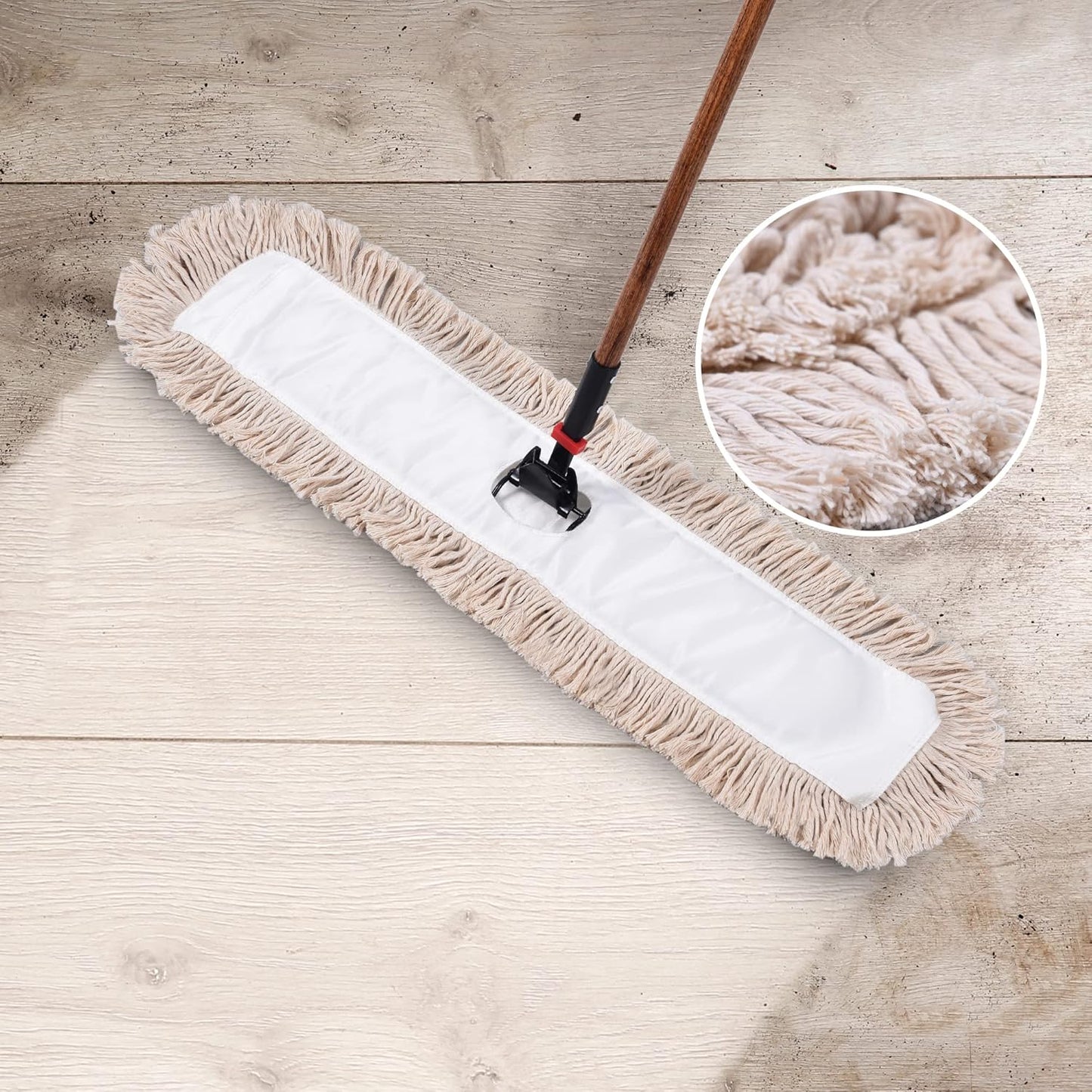 Matthew Cleaning 36'' Cotton Dust Mop Refill Washable Thick Tufted Replacement Heads for