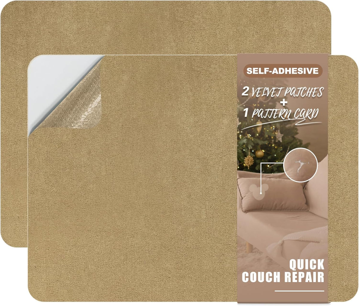 Azobur Fabric Couch Repair Patch 8.3 x 11 inches,Self-Adhesive Fabric Repair Patch for