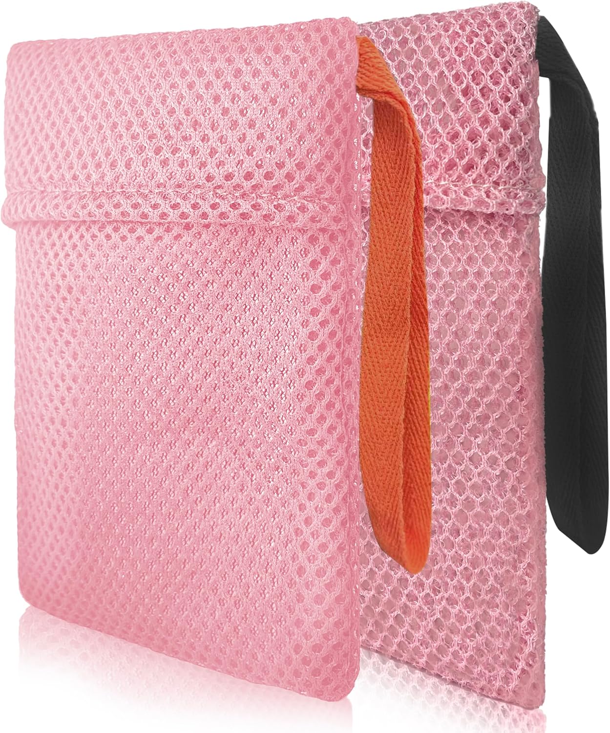 2 Pack Soap Bag Different Roughness Deep and Gentle,Bar Soap Pouch Saver Pocket,Body Scrubber
