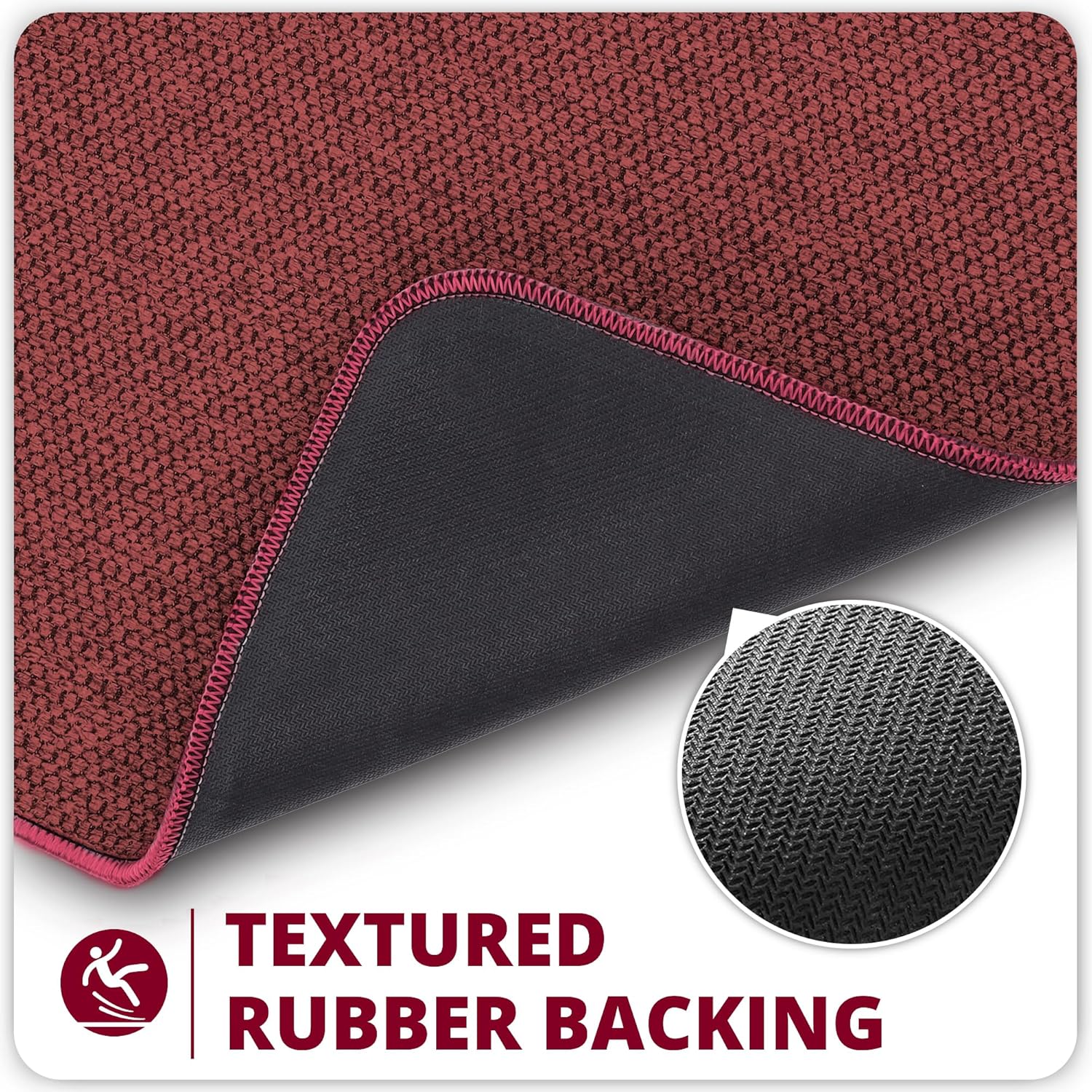 Bath Mat,Ultra Thin Bathroom Runner Rugs,Large Bath Mats for Bathroom,Quick Dry,Non-Slip,Machine