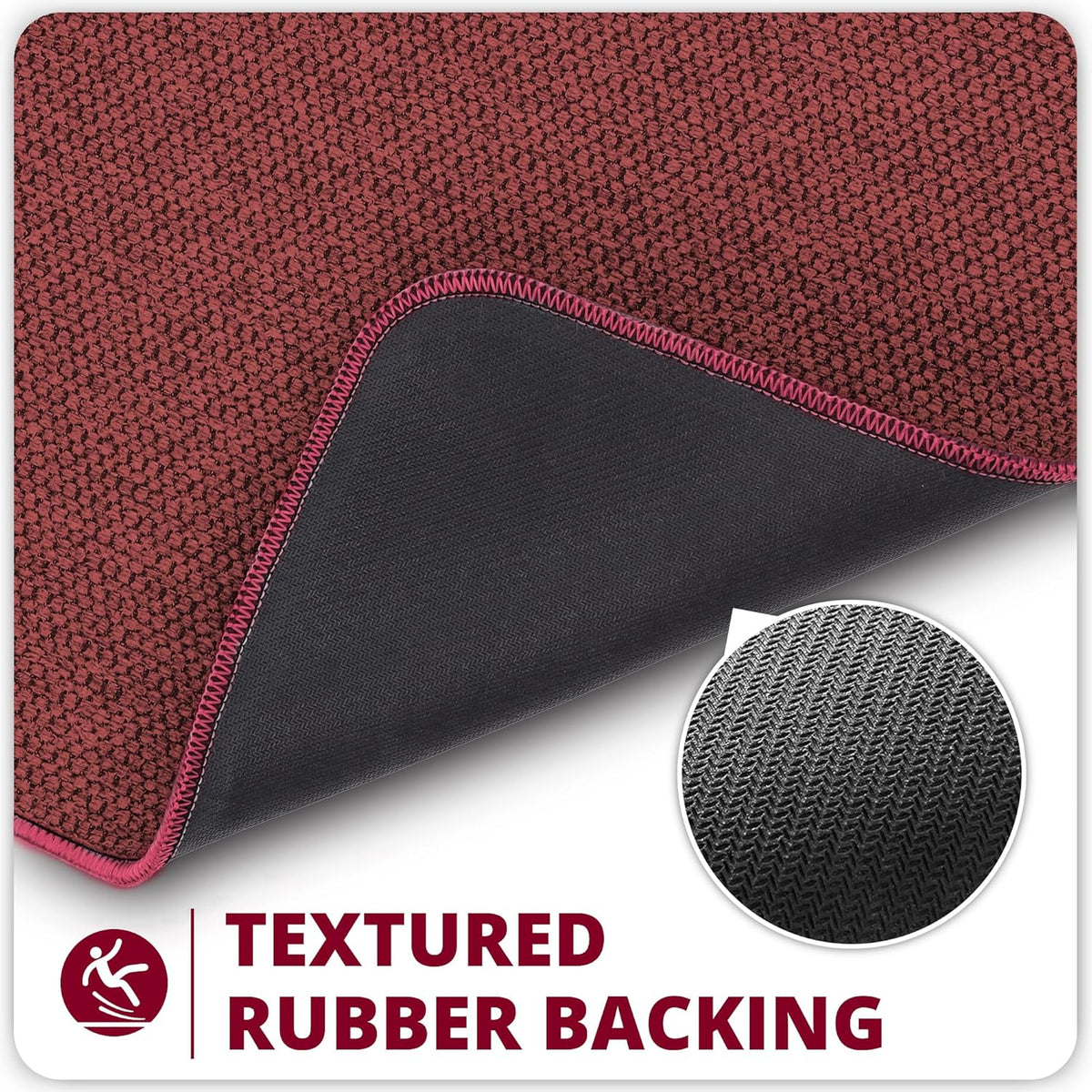 Bathroom Rugs Set 2 Pieces,Thin Bathroom Mats,Toilet Rugs,Quick Dry,Non-Slip,Machine Washable,Low