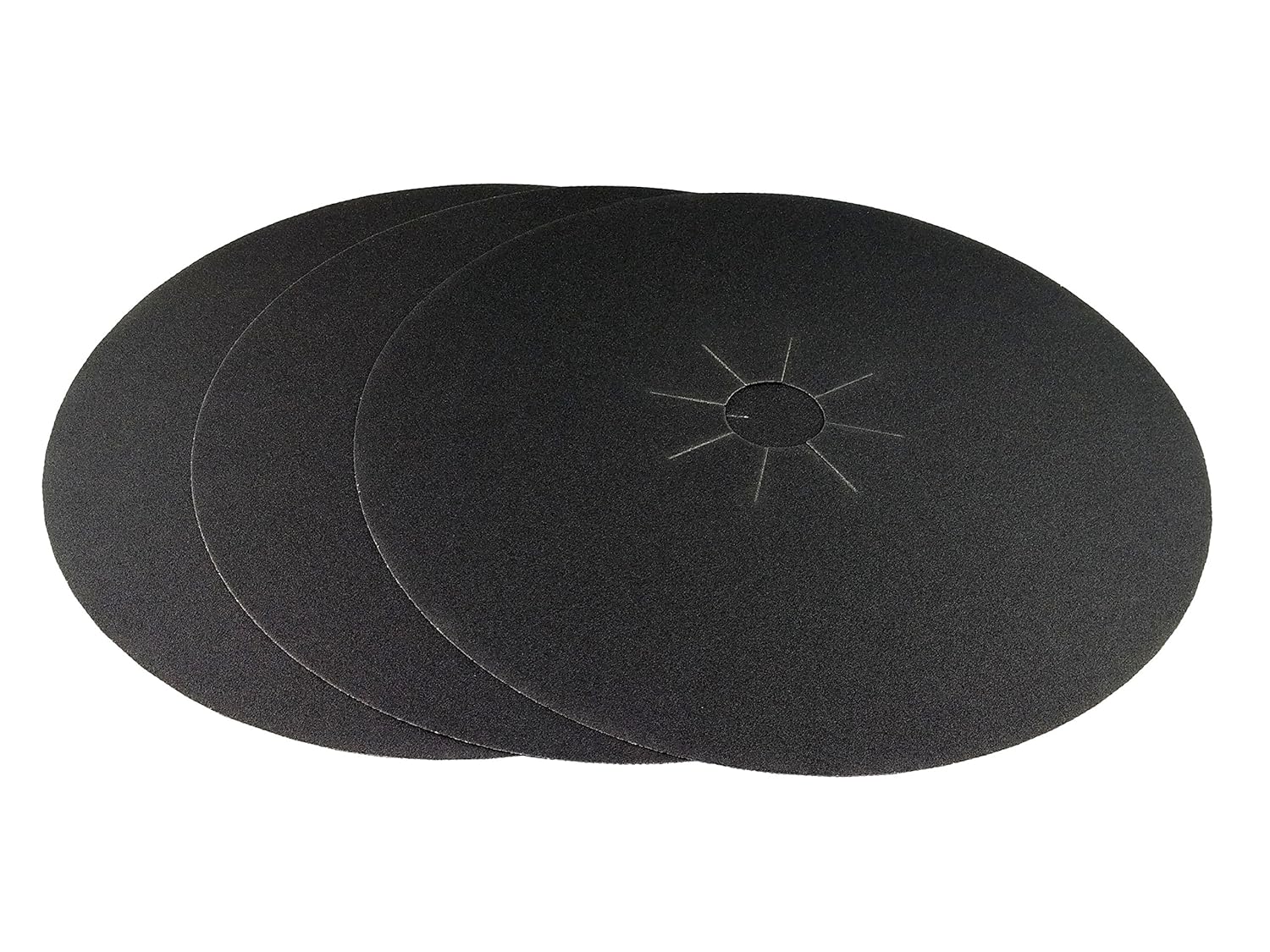 Starcke 16'' x 2'' Silicon Carbide Slotted Edger Floor Sanding Discs (10 Pack, 80 Grit)