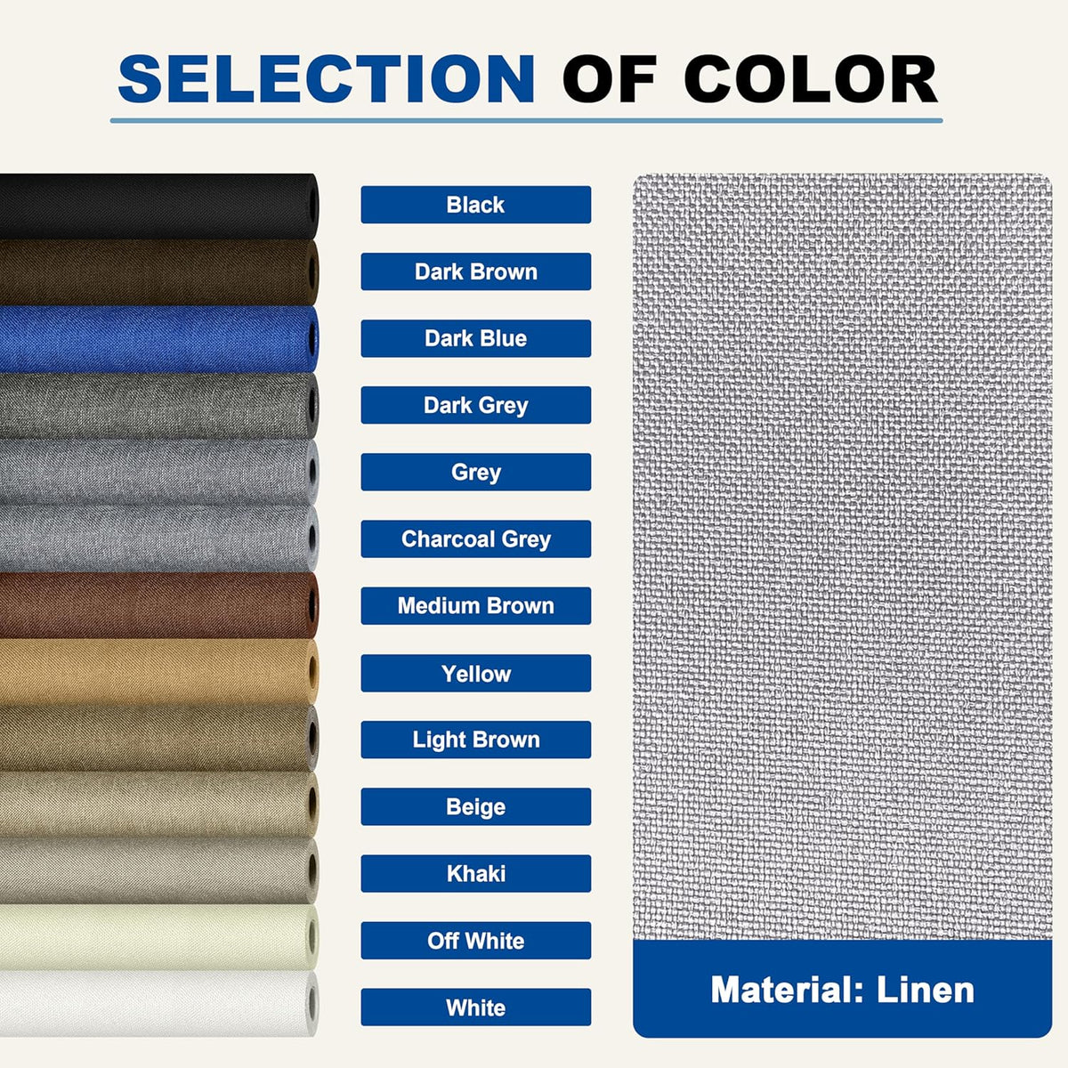 KING MOUNTAIN Linen Repair Patches, Self-Adhesive Fabric Patches, 4 X 63 inch Extra Size, Multi