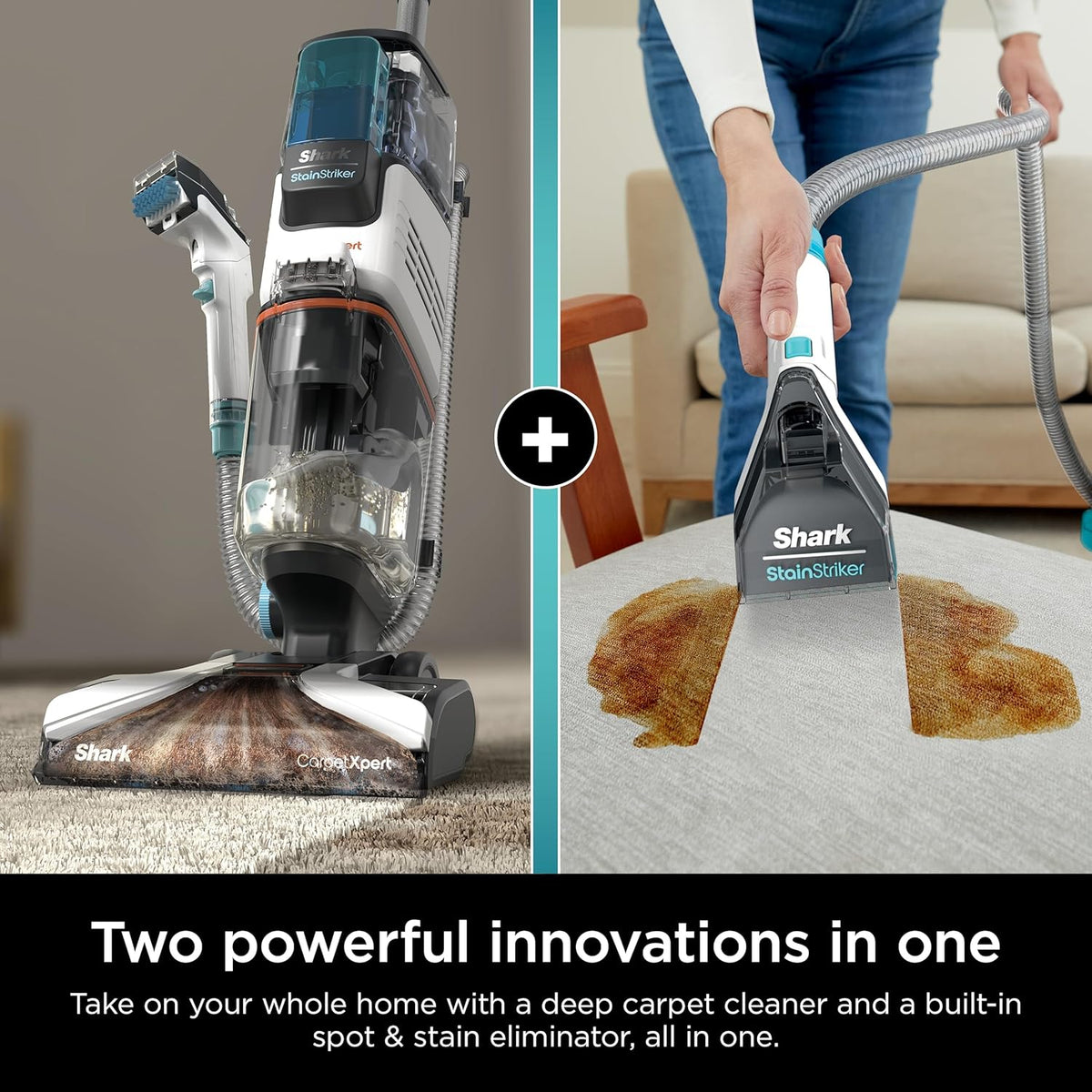 Shark CarpetXpert with StainStriker Upright Carpet, Area Rug & Upholstery Cleaner with Pet Mess
