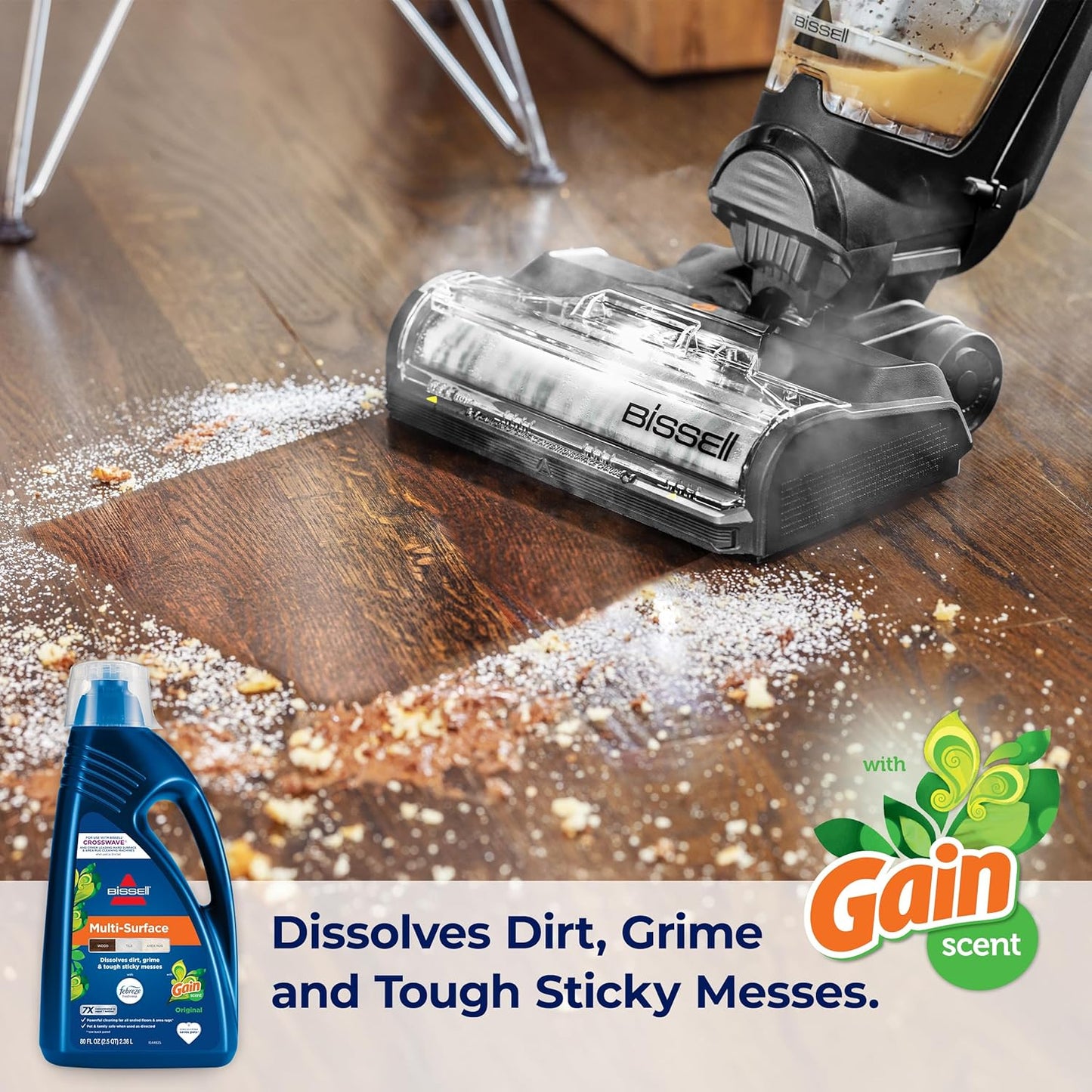 Bissell® Multi-Surface with Febreze + Gain, 3445G, 80 oz, Safe of Sealed Hard Floors and Area Rugs