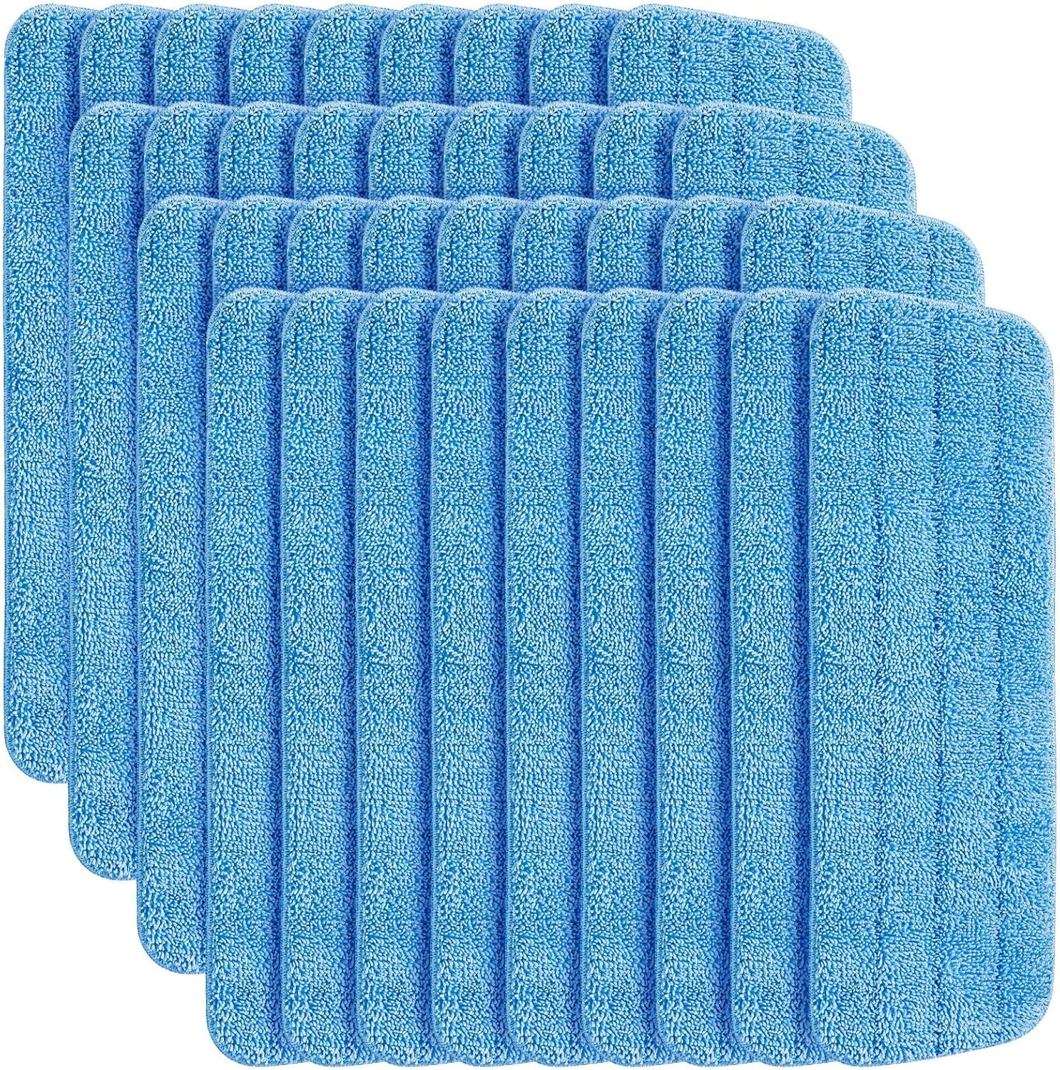36 Pcs Microfiber Mop Pads Machine Washable Cleaning Flat Mop Head Replacement Reusable Household
