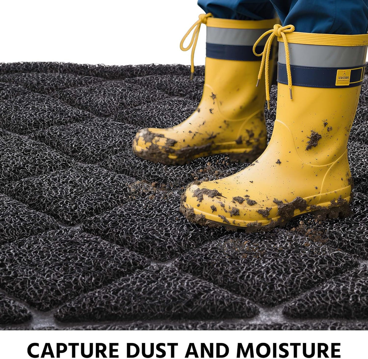 Front Door Mat Indoor Outdoor Entrance, 36" x 60" Heavy Duty All-Season All-Weather Waterproof
