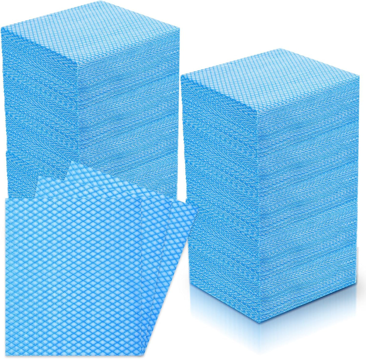 JIEYAO 300 Pcs Disposable Dish Cloths, Non-Woven Cleaning Towels Reusable Kitchen Handy Wipes