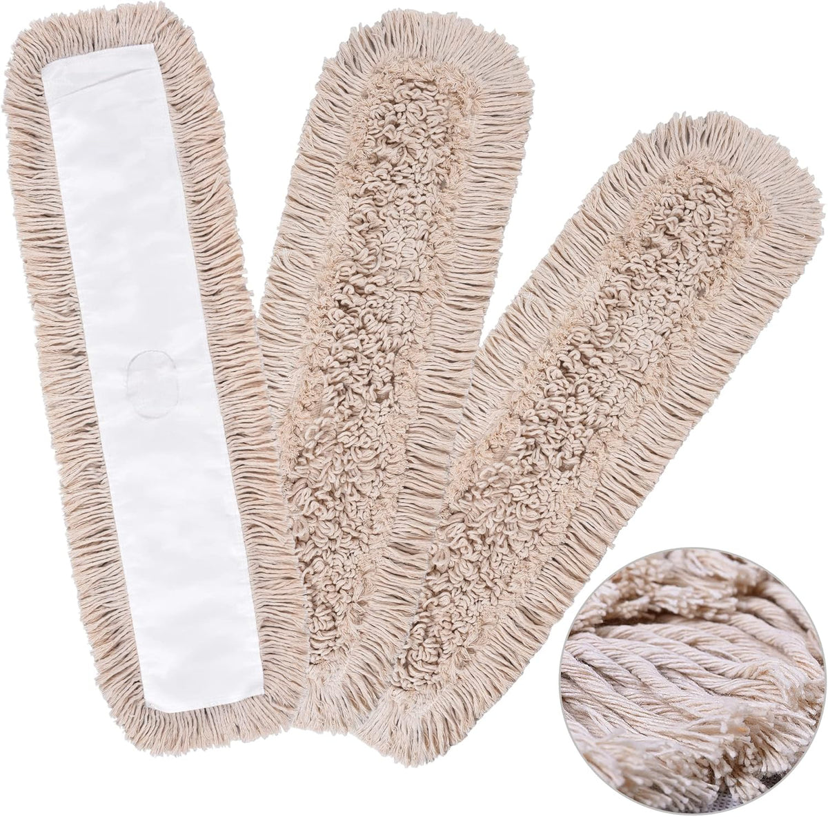 Matthew Cleaning 36'' Cotton Dust Mop Refill Washable Thick Tufted Replacement Heads for