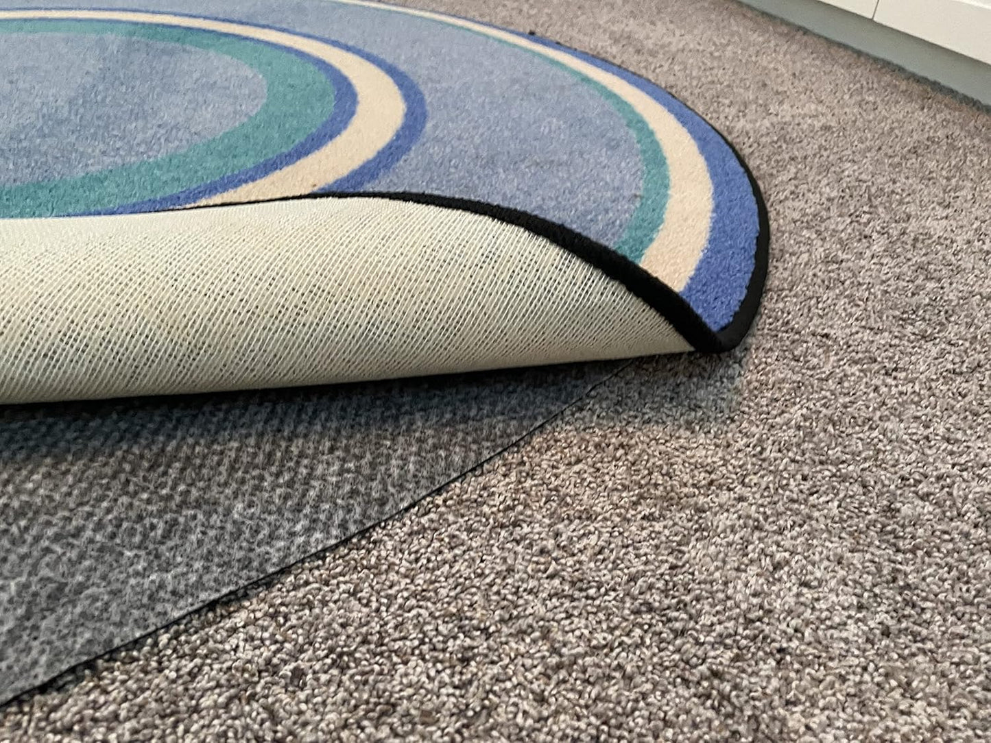 Hold-a-Rug Plush 8' Round Nonskid, Nonslip Rug Pad, Reversible Gripper, ¼ Thick, Safe for All