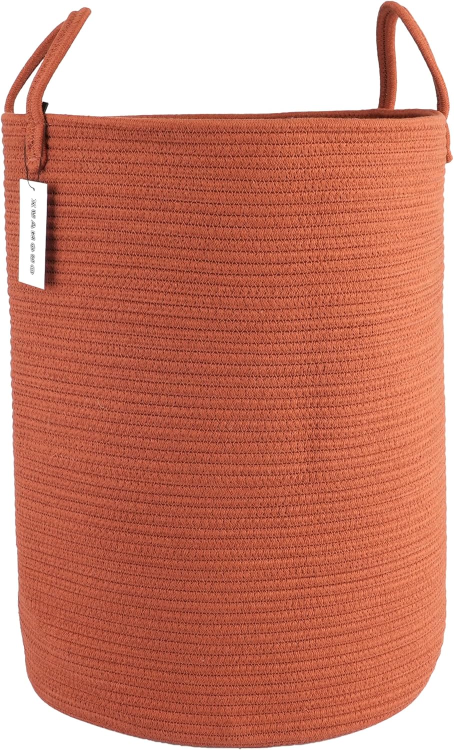 Cotton Rope Laundry Basket Hamper for Clothes Woven Storage Basket for Living Room Bedroom Boho