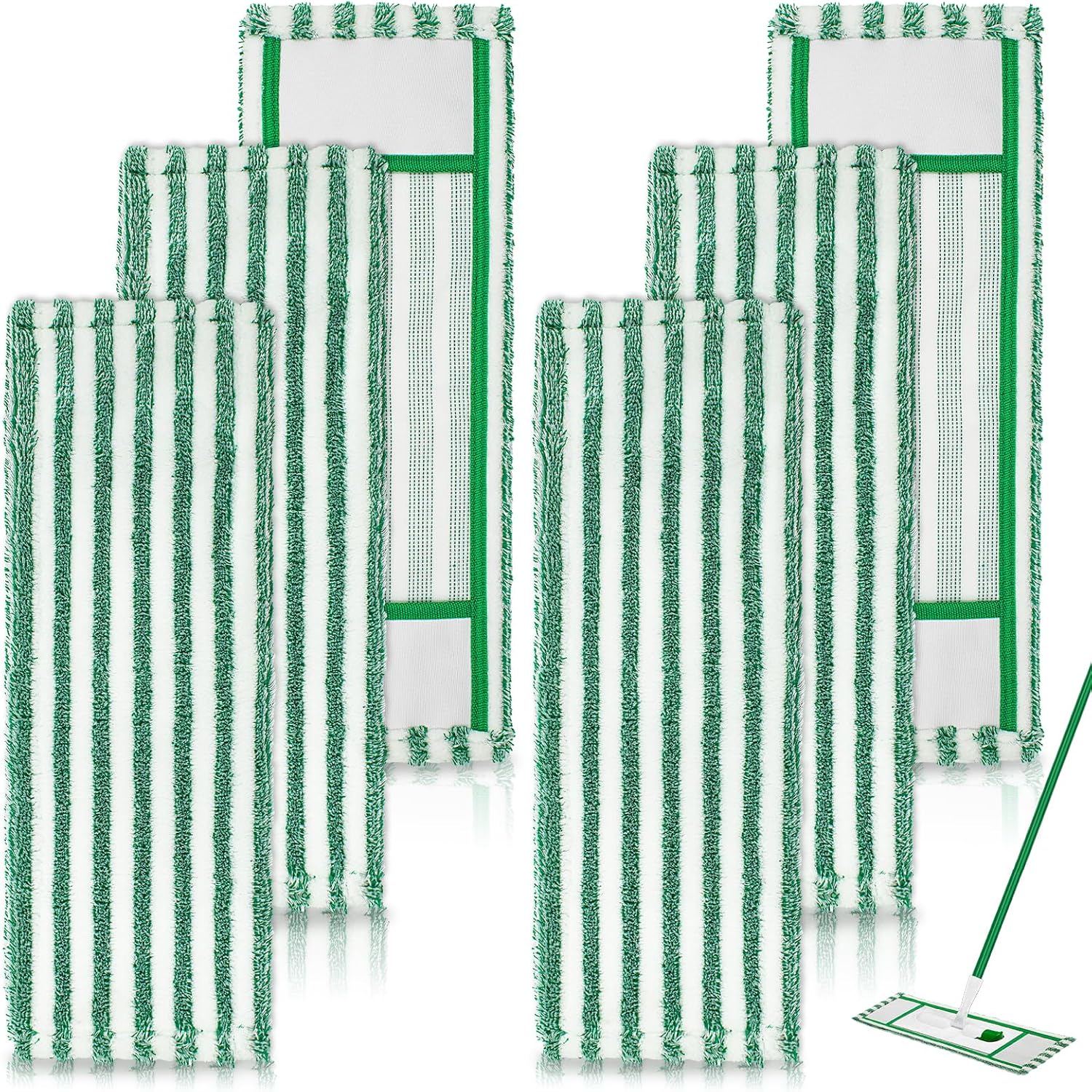 Mop Pads Refills Compatible with Libman Wet & Dry Microfiber Mop,6 Pack Microfiber Mop Refills for