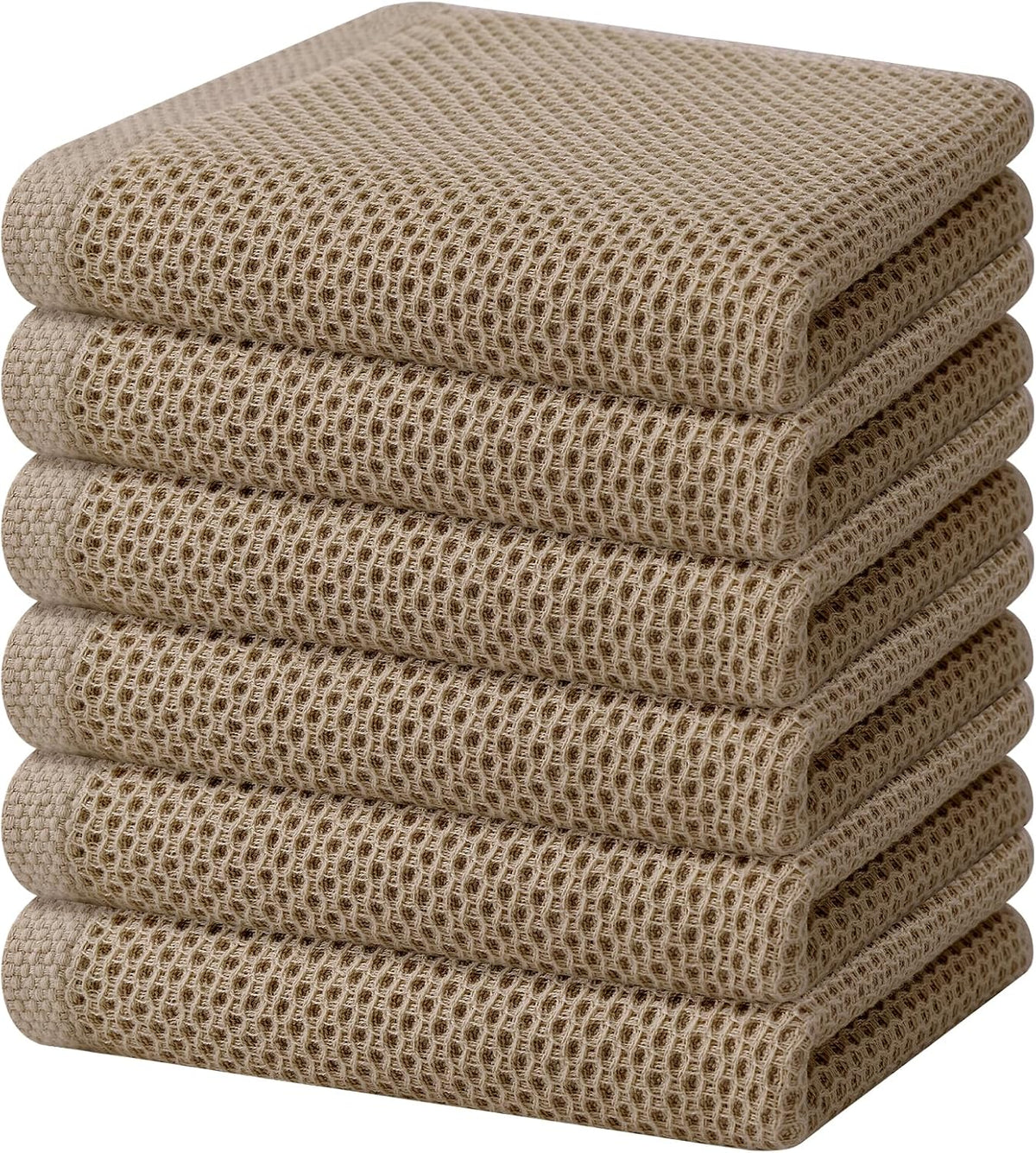Homaxy 100% Cotton Waffle Weave Kitchen Dish Towels, Ultra Soft Absorbent Quick Drying Cleaning