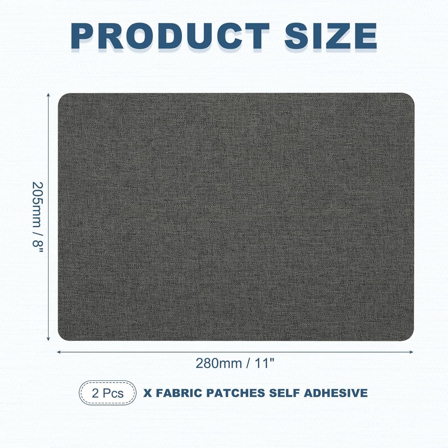 PATIKIL 8x11 Inch Linen Repair Patches, 2Pcs Self-Adhesive Fabric Patch for Sofas Tote Bags