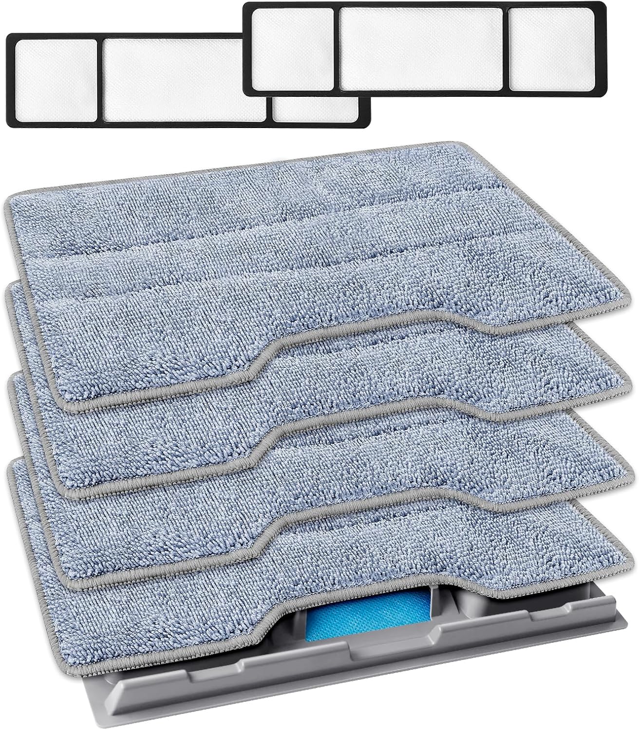 KEEPOW Reusable Mop Replacement Pads Compatible with Shark Vacmop VM252 VM200P12 VM252P10 VC205