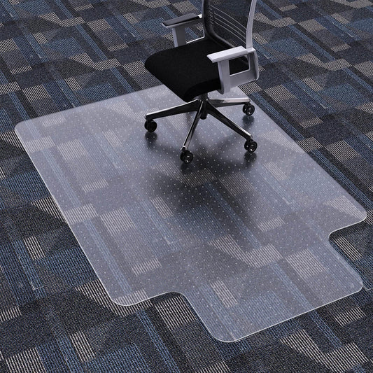 FuturHydro Desk Chair Mat for Flat to Low Pile Carpets, 45" x 53" Clear Office Home Floor Protector