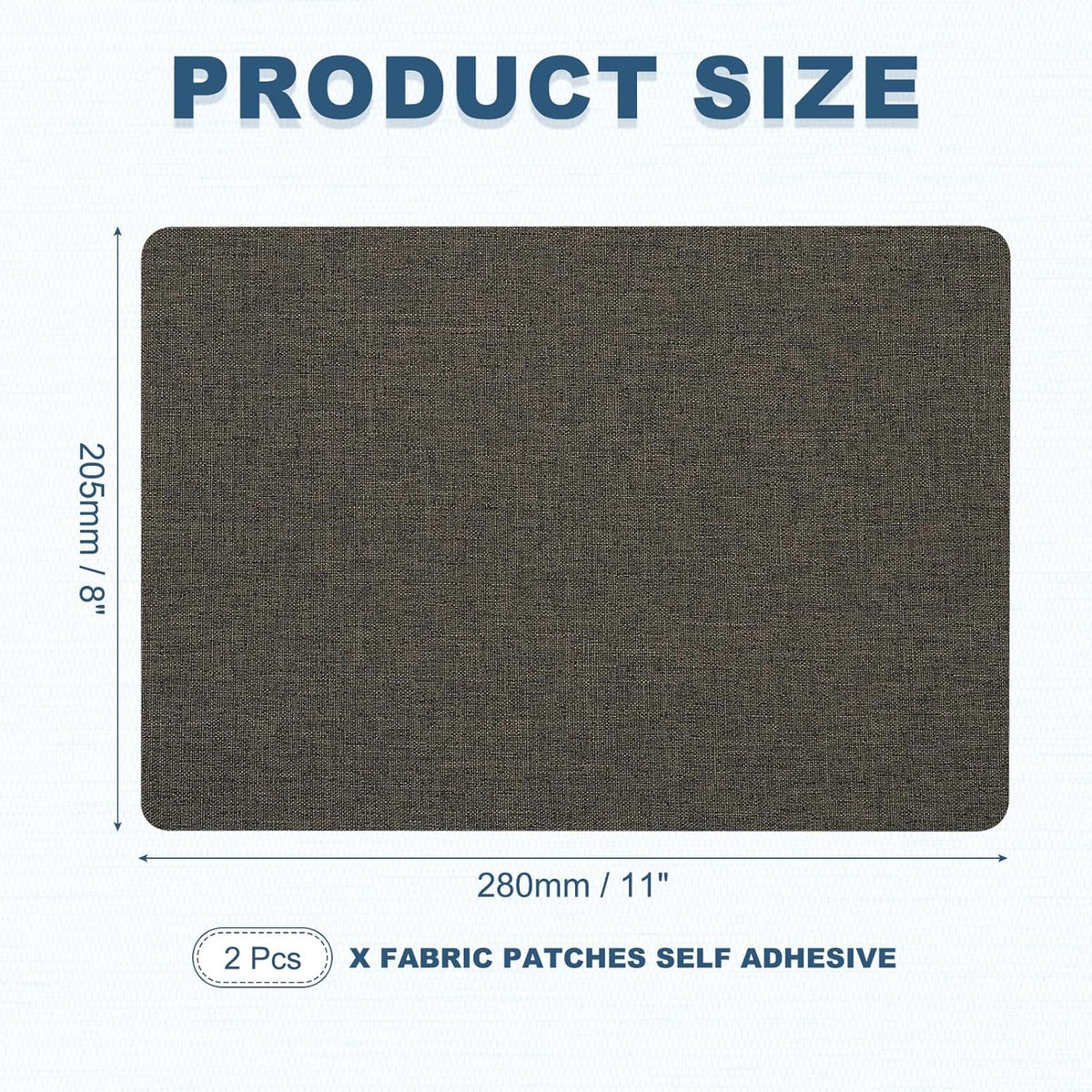 PATIKIL 8x11 Inch Linen Repair Patches, 2Pcs Self-Adhesive Fabric Patch for Sofas Tote Bags