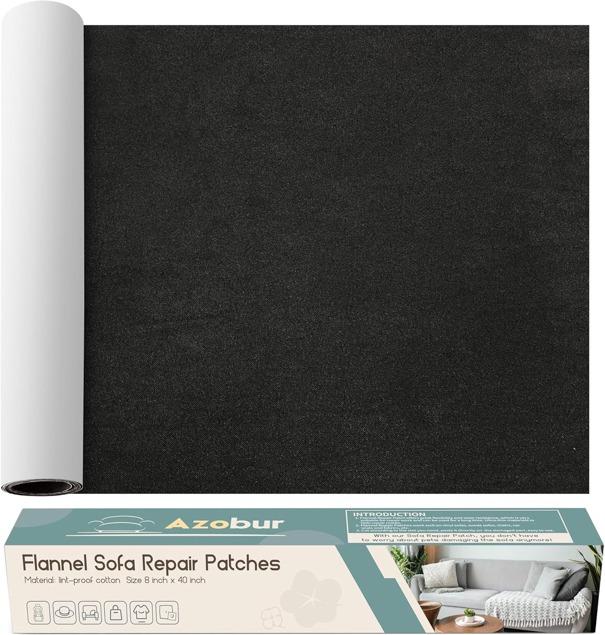 Velvet Repair Patch, Self-Adhesive Flannel Fabric Patch, Multi Colors, Microfiber Patch，Can be Used