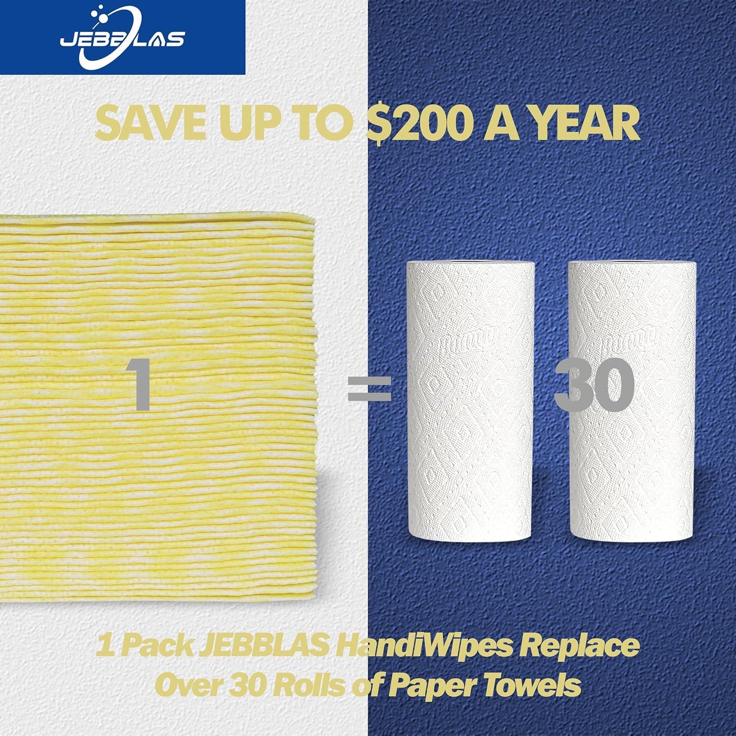 JEBBLAS Reusable Cleaning Cloths Handi Wipes Reusable Cloths Dry Cleaning Cloths Dish Towel Dish