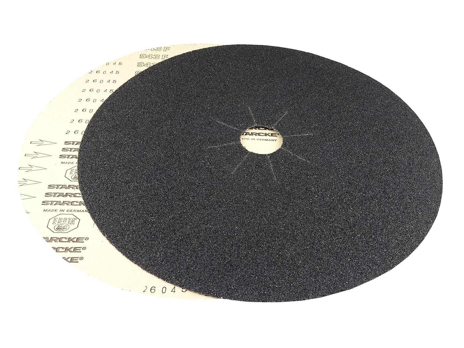 Starcke 16'' x 2'' Silicon Carbide Slotted Edger Floor Sanding Discs (10 Pack, 40 Grit)