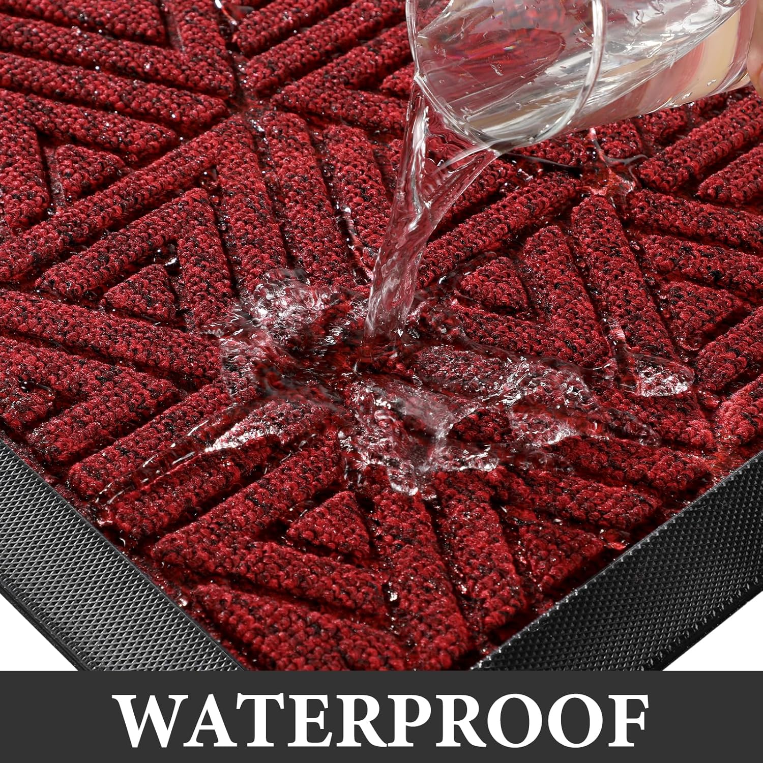 Yimobra Large Door Mat 36x24, All-Weather Waterproof Non-Slip Welcome Matt Outdoor, Heavy Duty Non